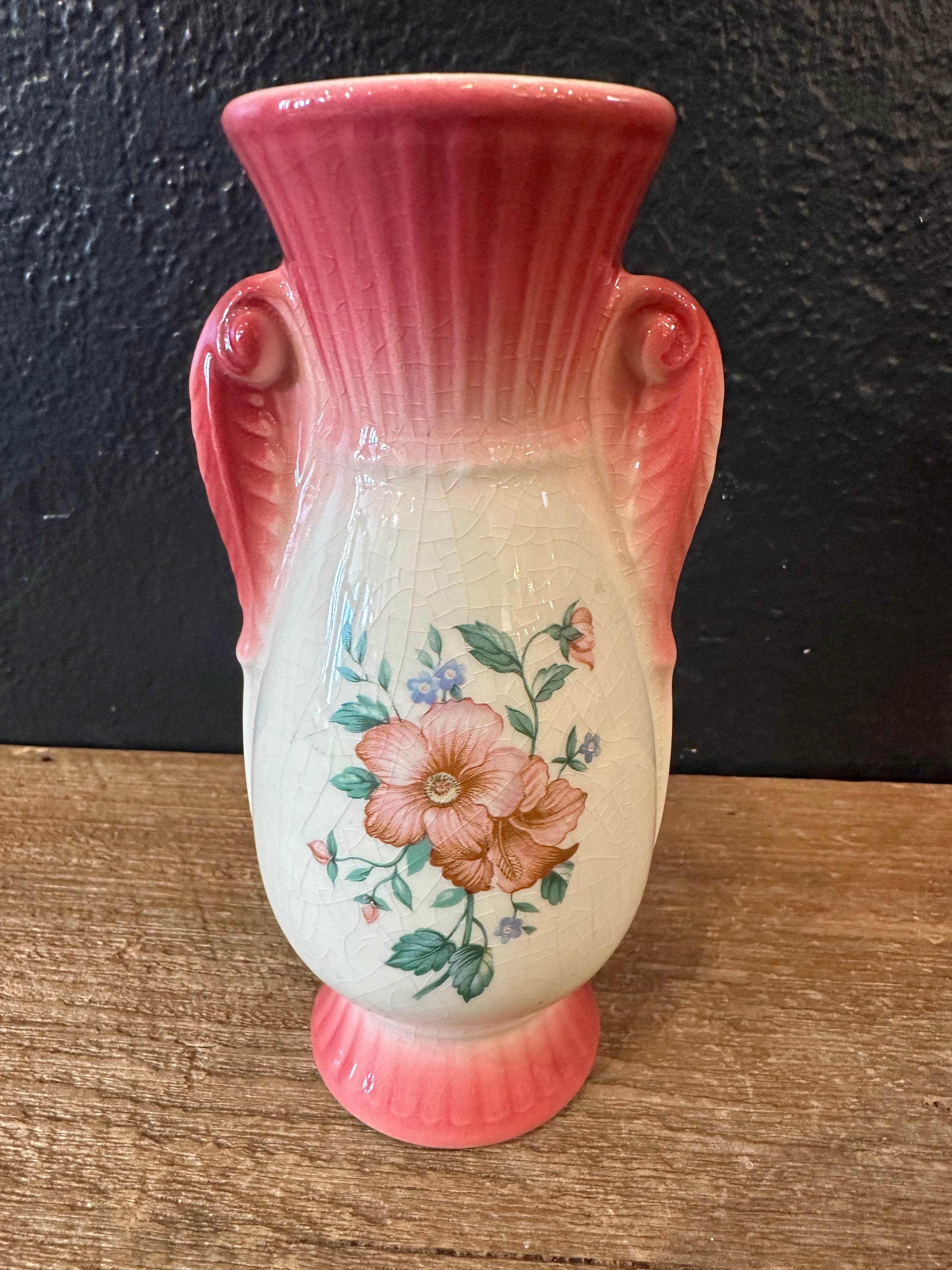 Pink Floral Vase