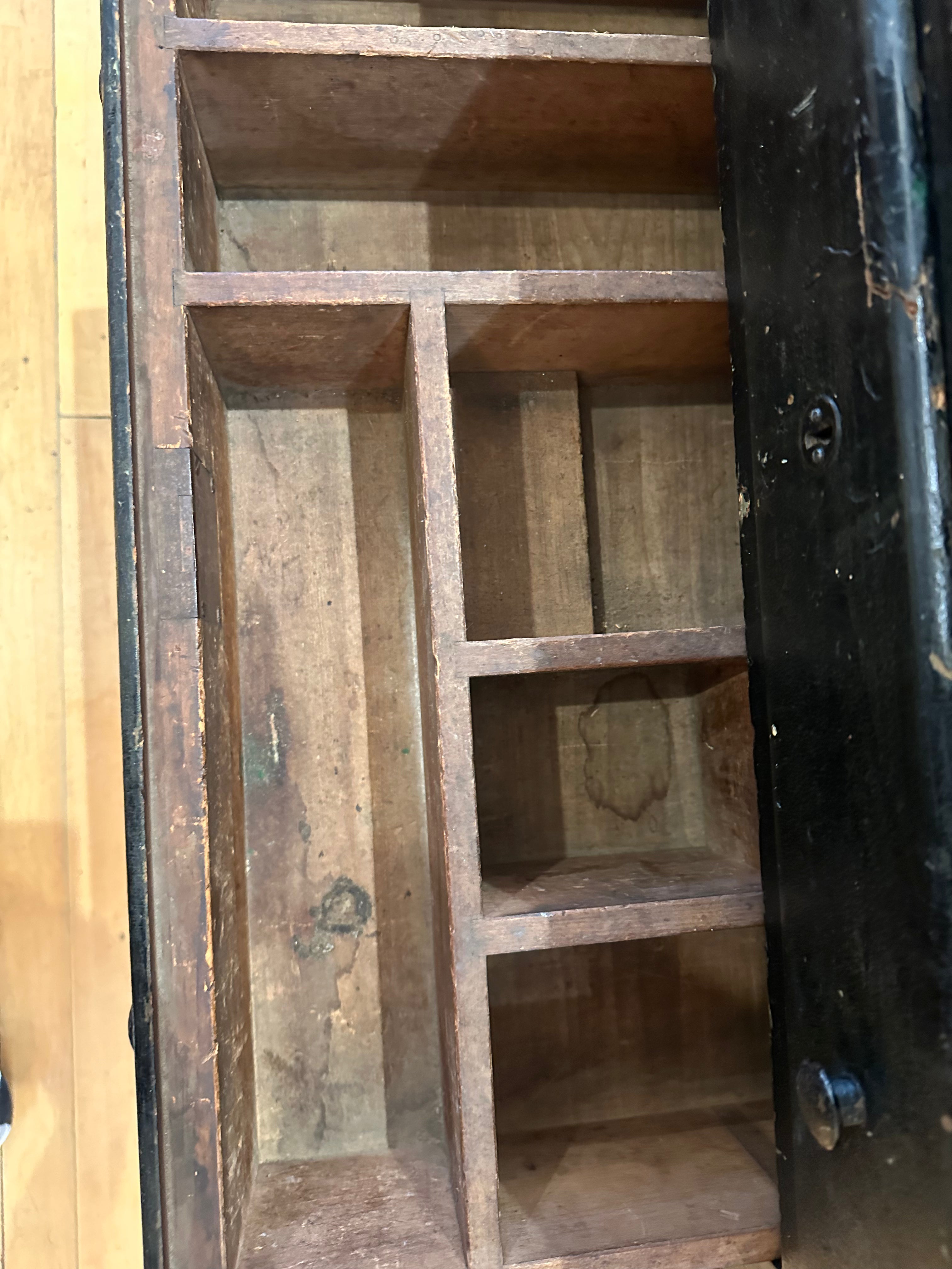 Antique Black Craftsman's Cabinet