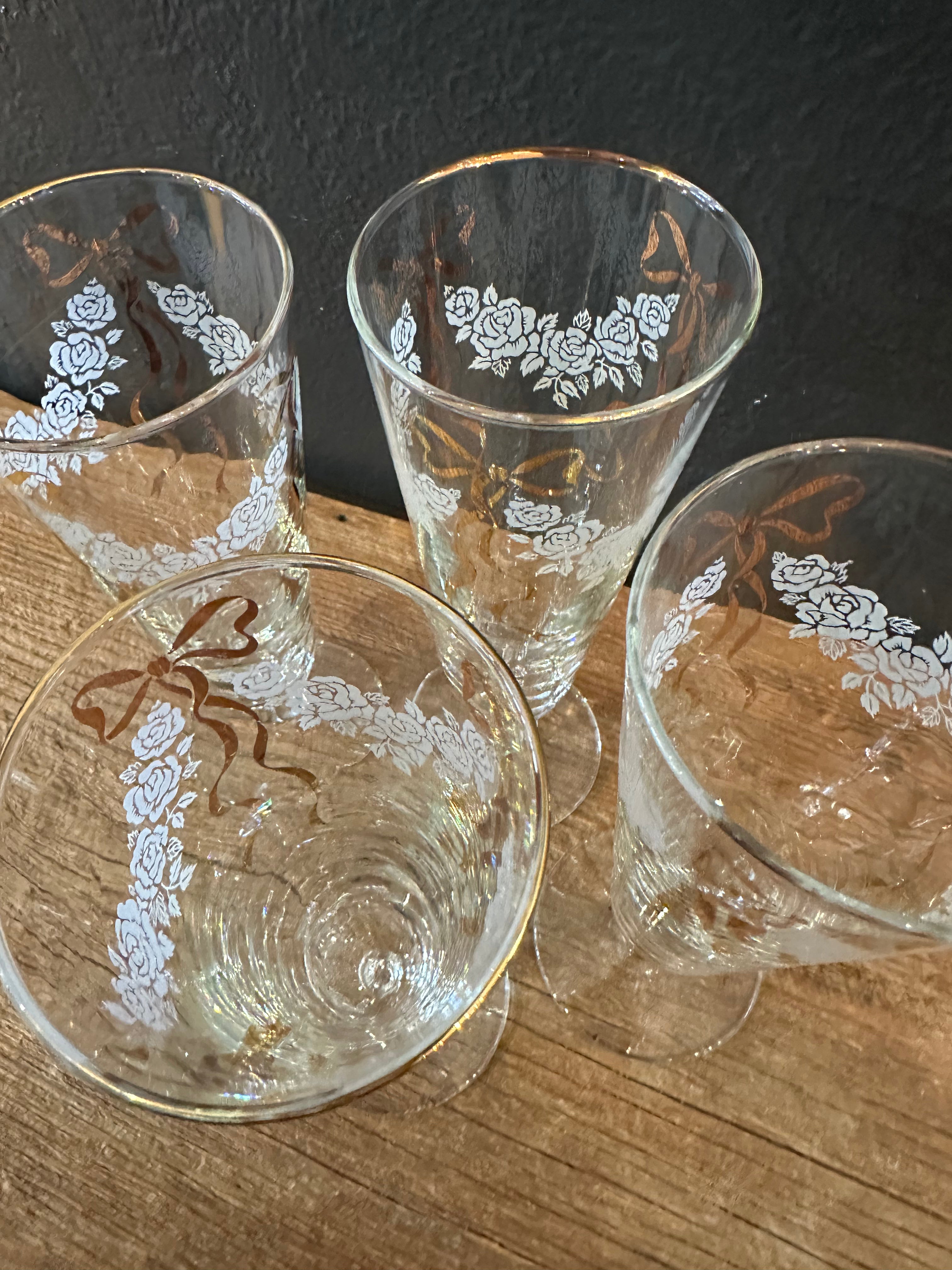 Vintage Pilsner Glasses | Set Of Four