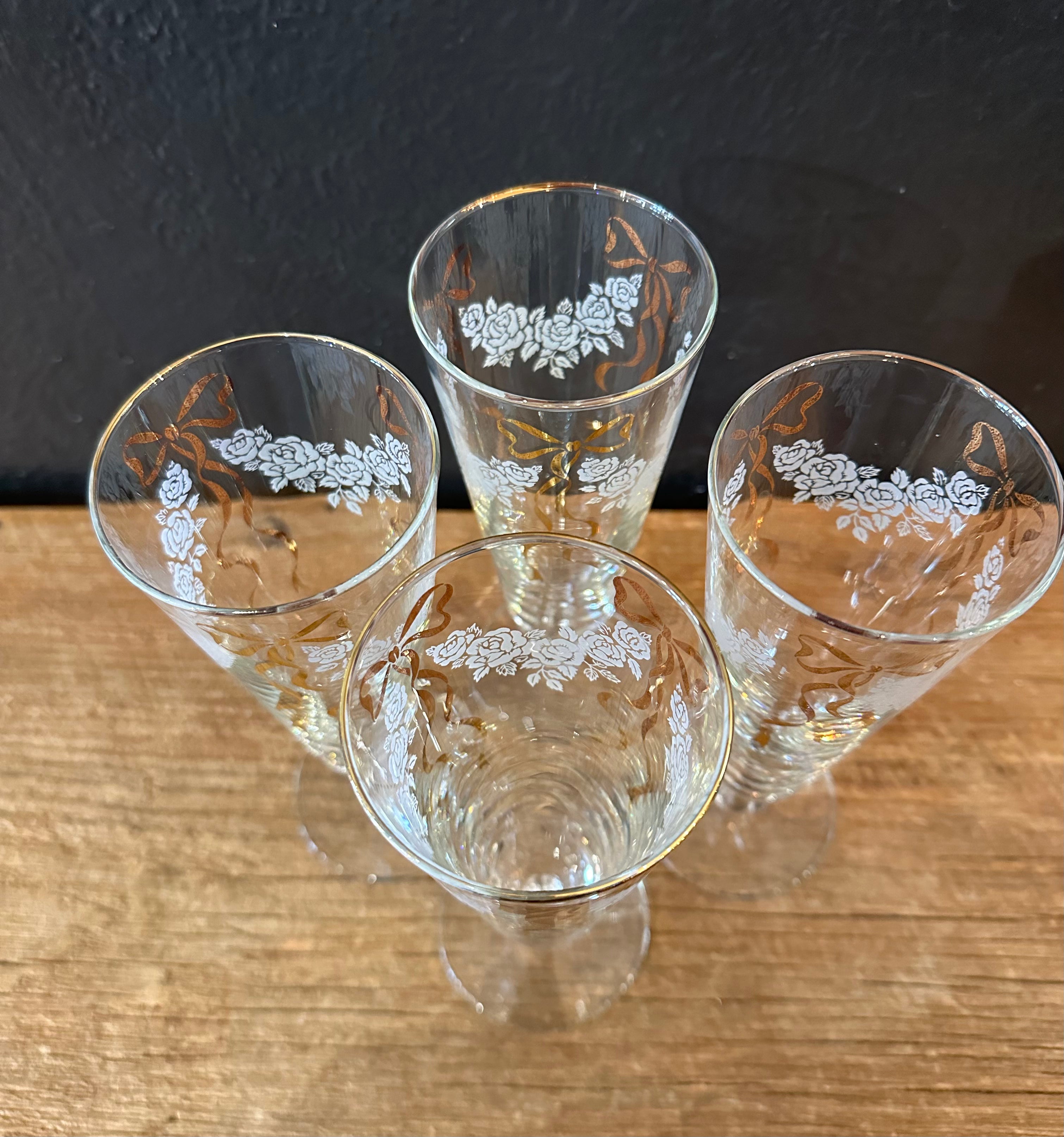 Vintage Pilsner Glasses | Set Of Four