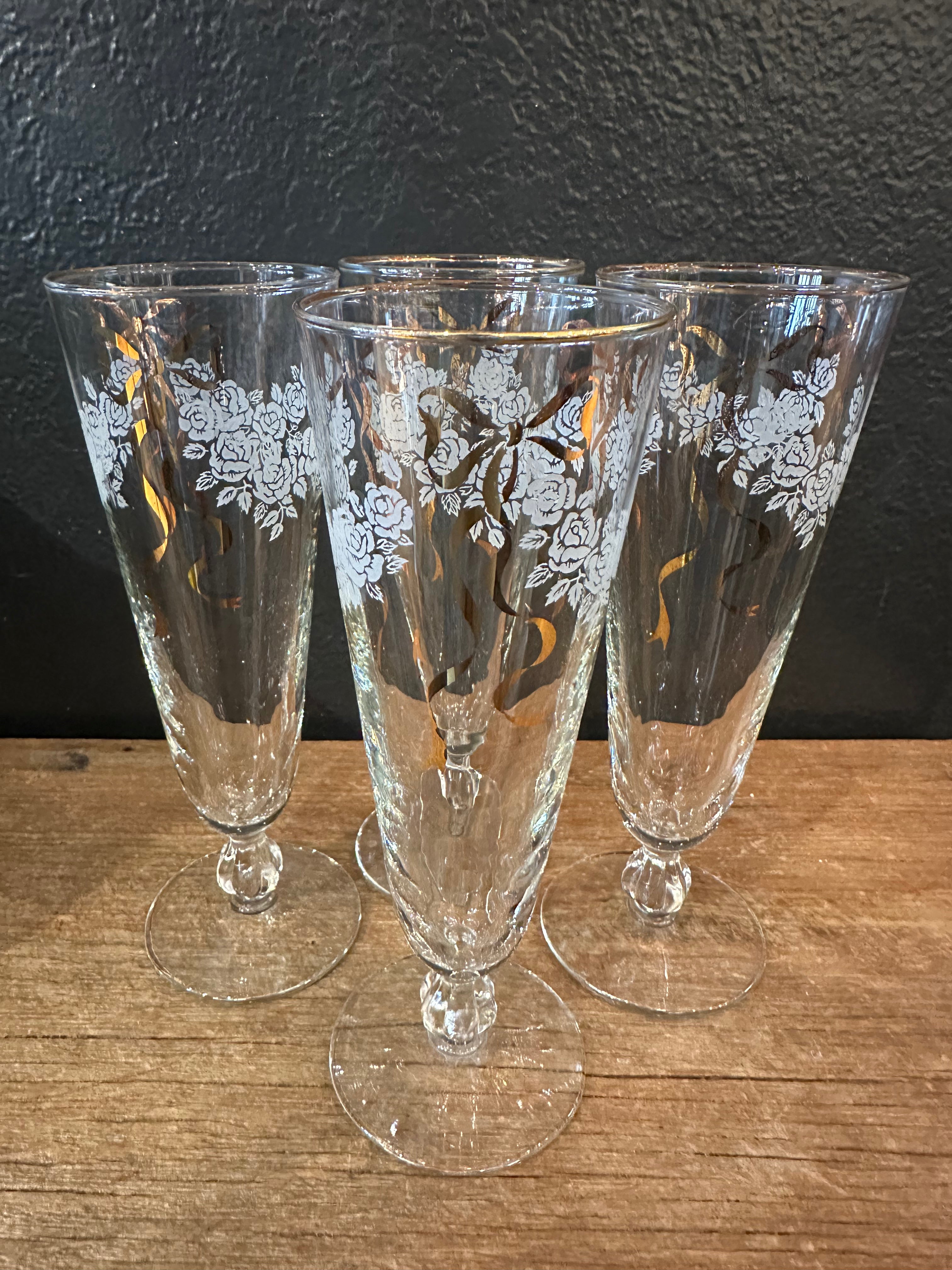 Vintage Pilsner Glasses | Set Of Four