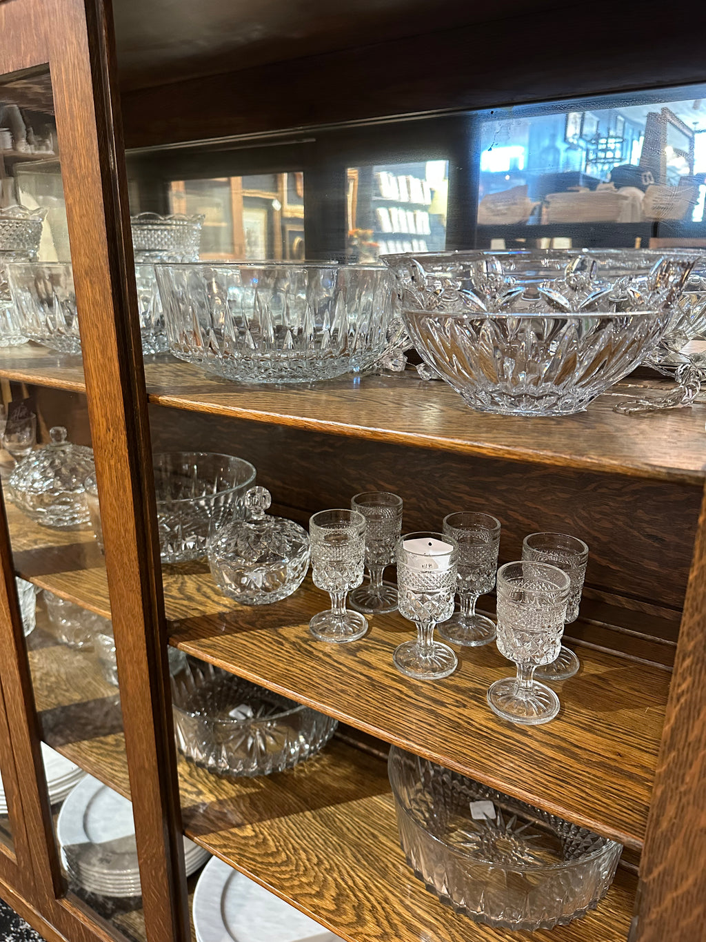 Antique Oak China Hutch