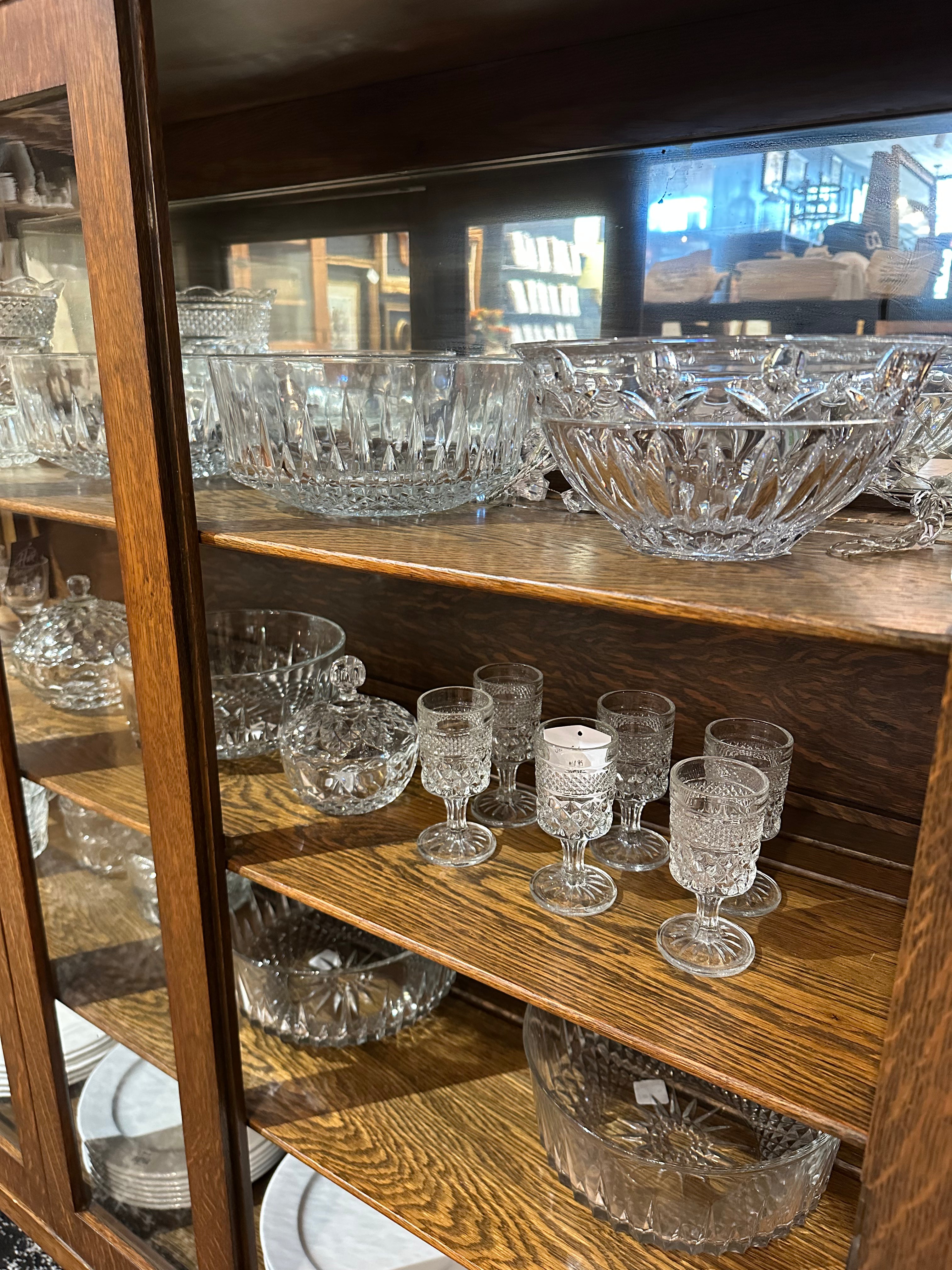 Antique Oak China Hutch