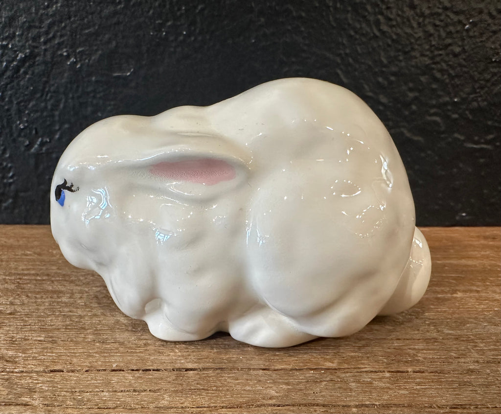 Vintage Bunny With Blue Eyes
