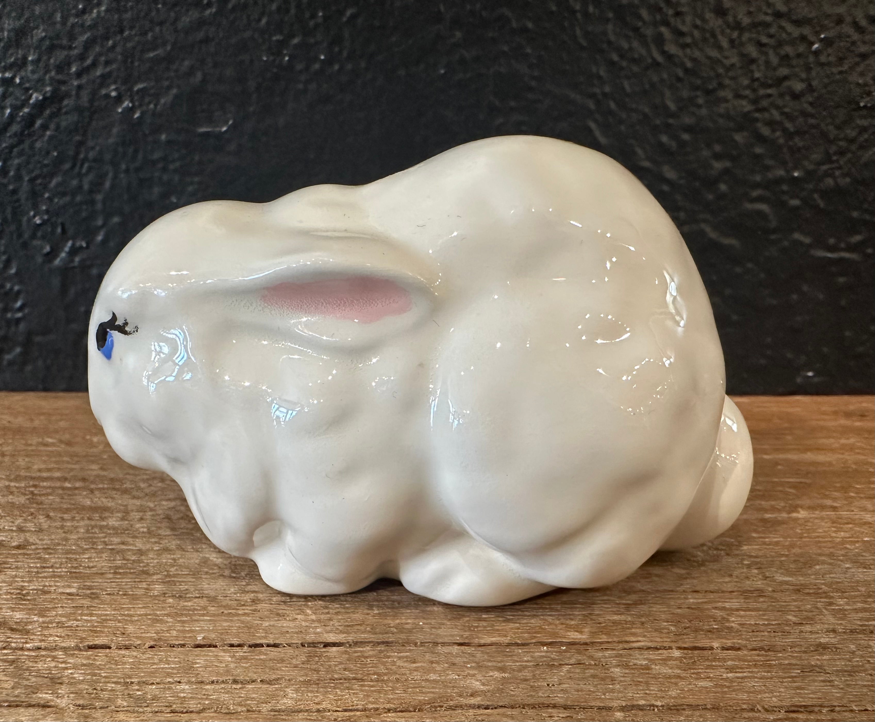 Vintage Bunny With Blue Eyes