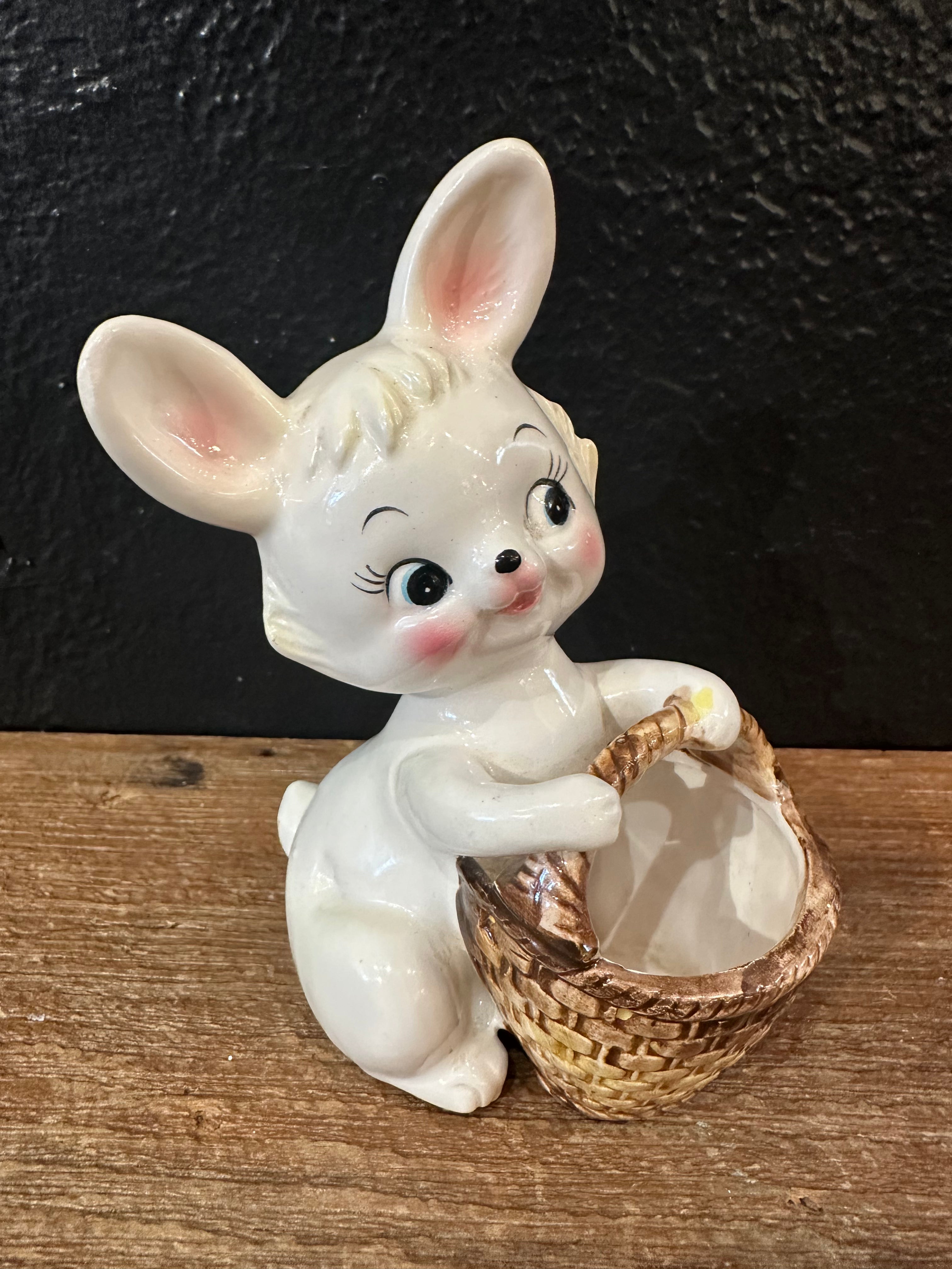 Vintage Bunny With Basket