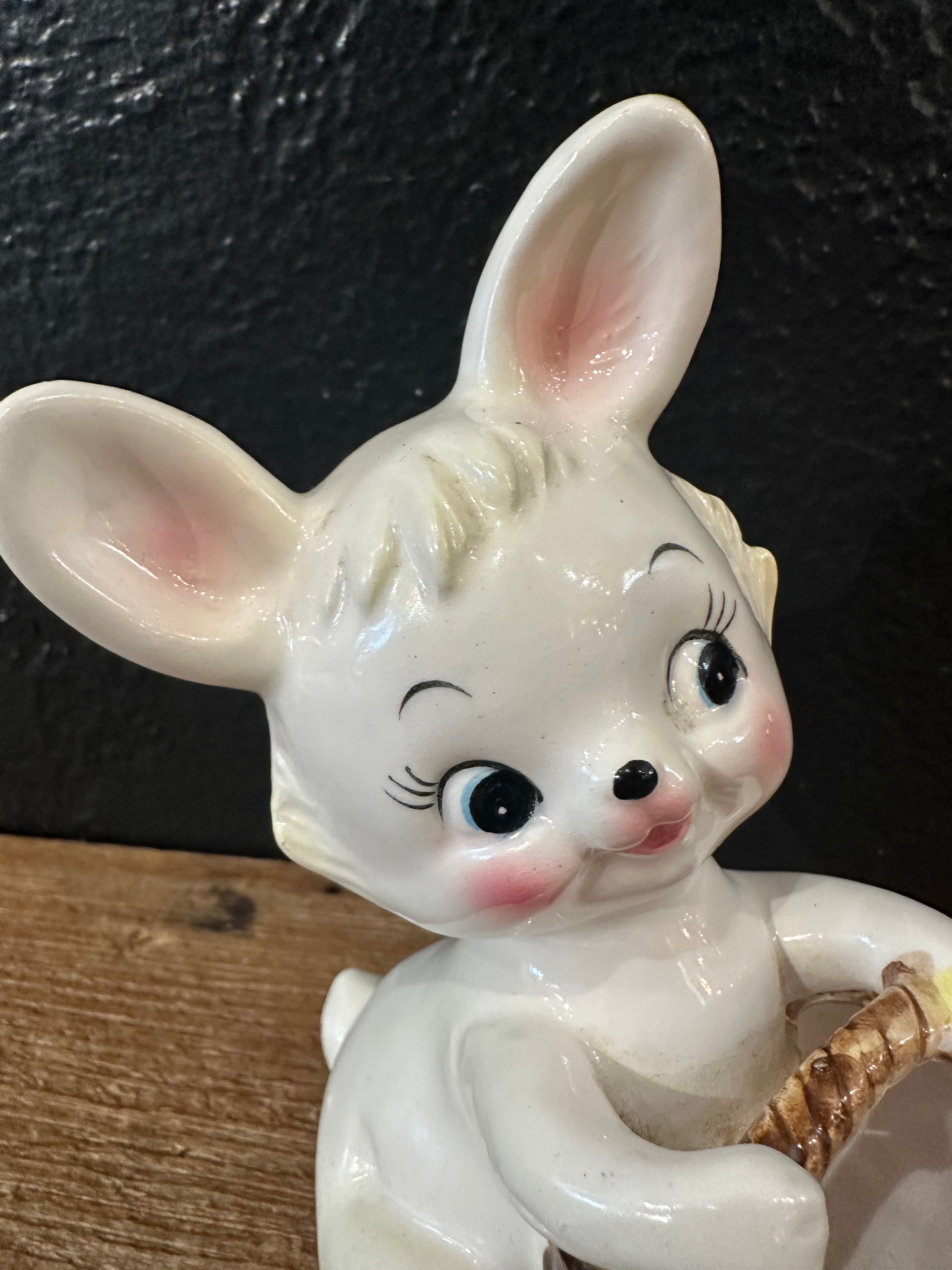 Vintage Bunny With Basket