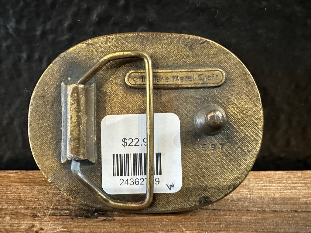 Buck + Doe Mountain Scene Belt Buckle