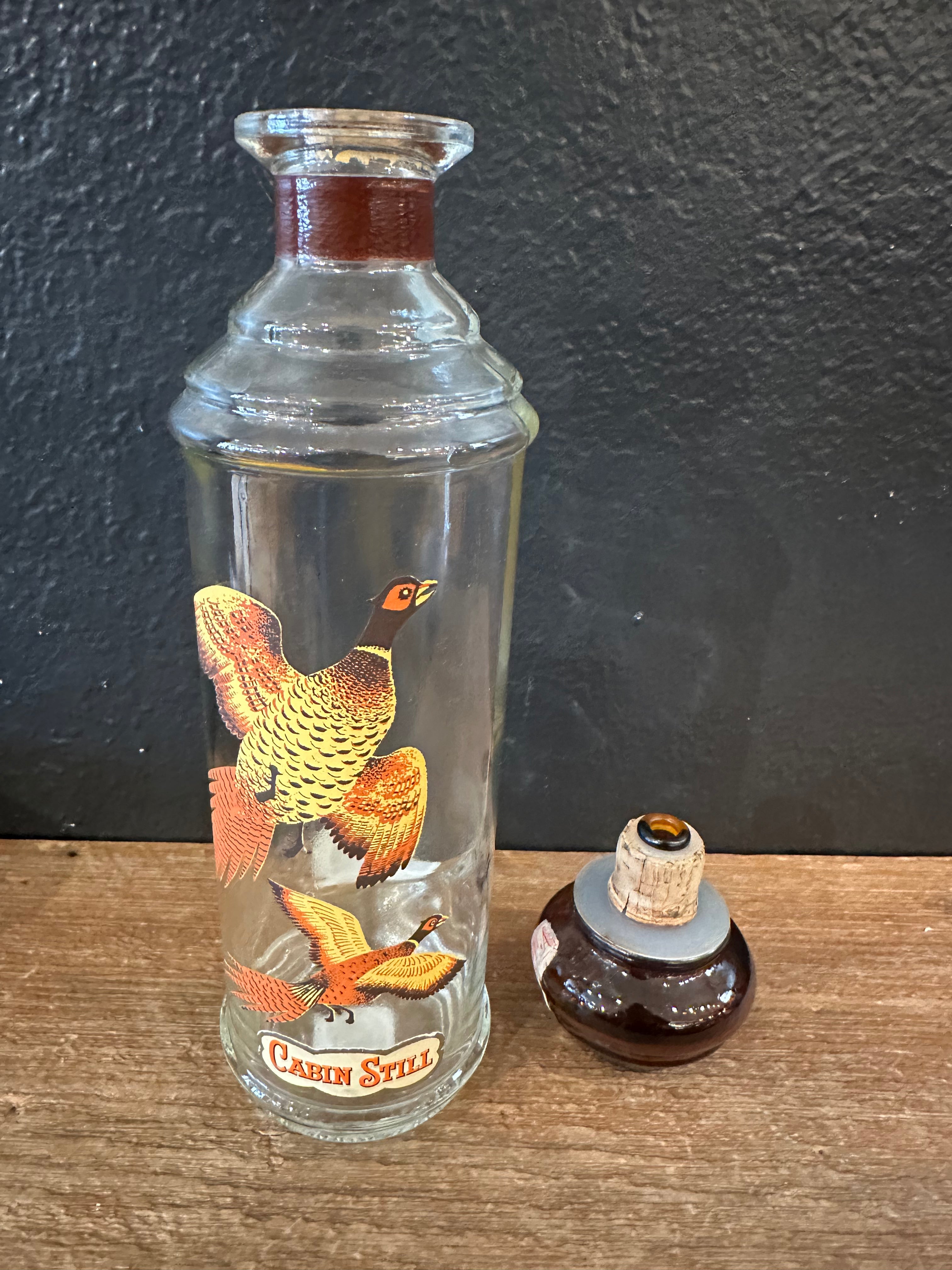 Vintage Pheasant Themed Decanter