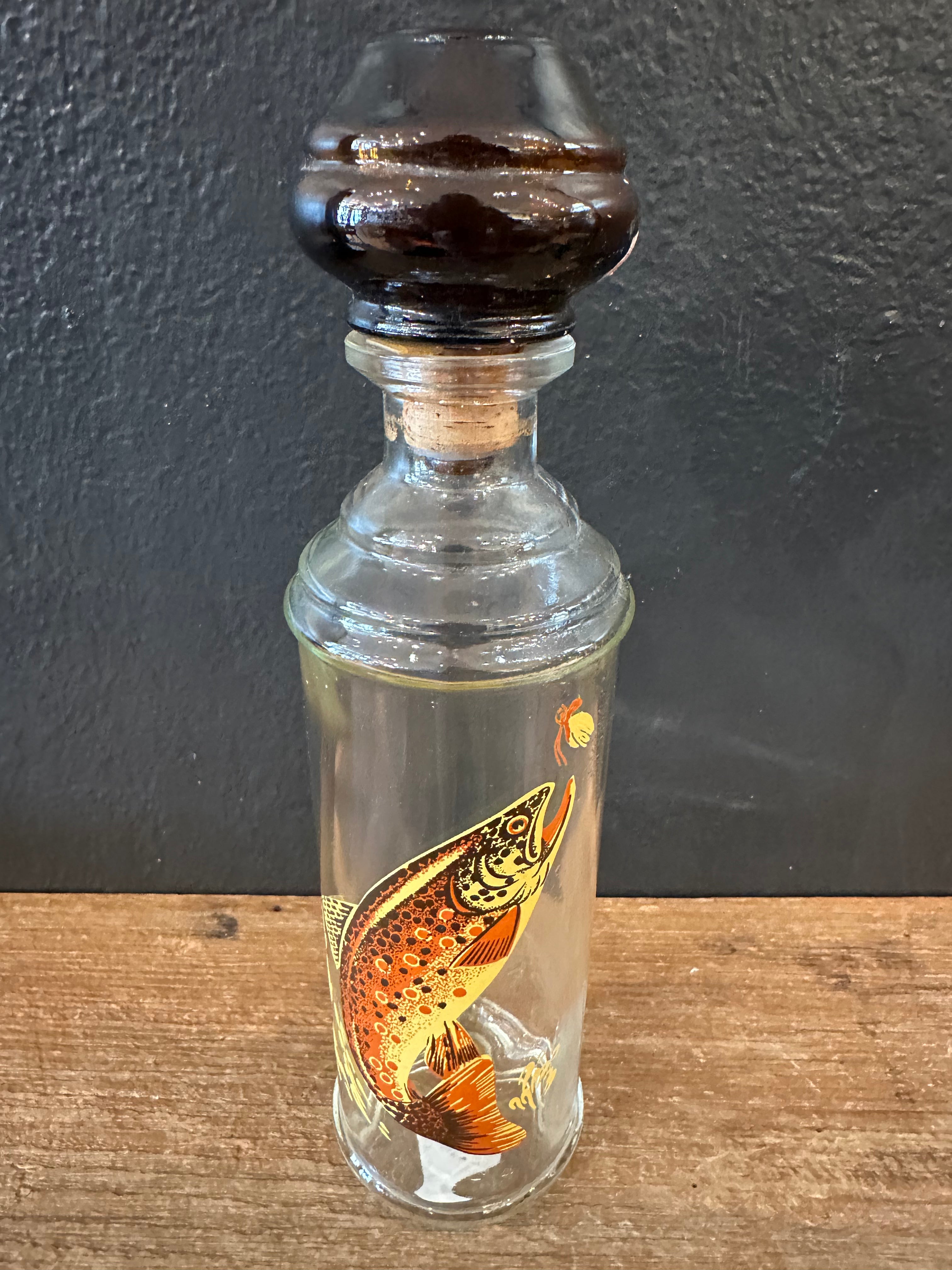 Vintage Trout Themed Decanter