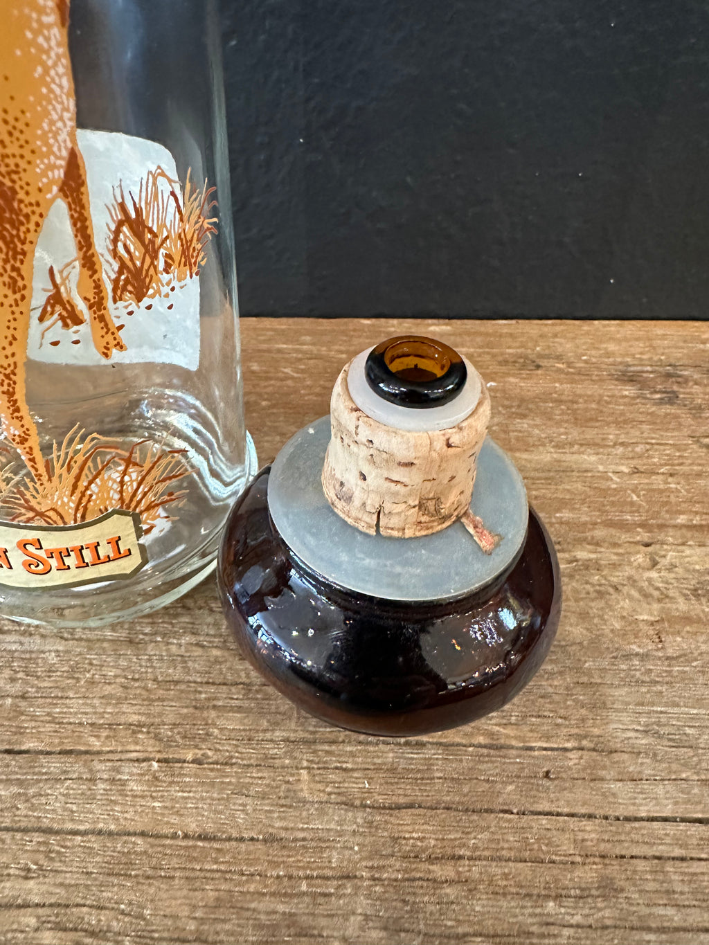 Vintage Whitetail Deer Themed Decanter