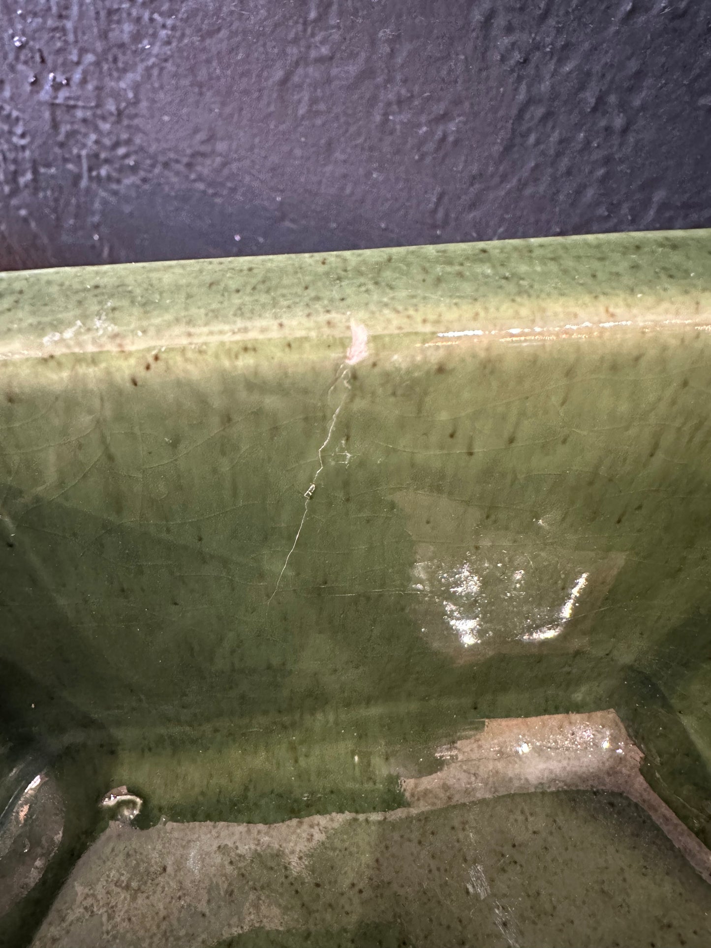Green Hexagon Shaped Planter