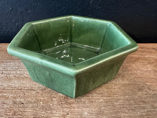 Green Hexagon Shaped Planter