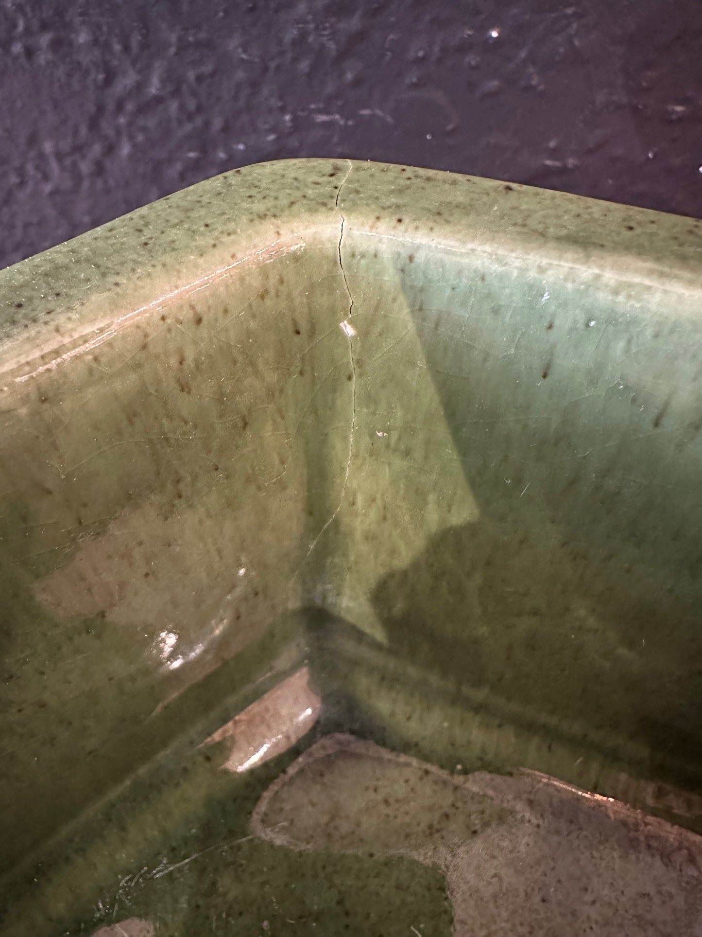 Green Hexagon Shaped Planter