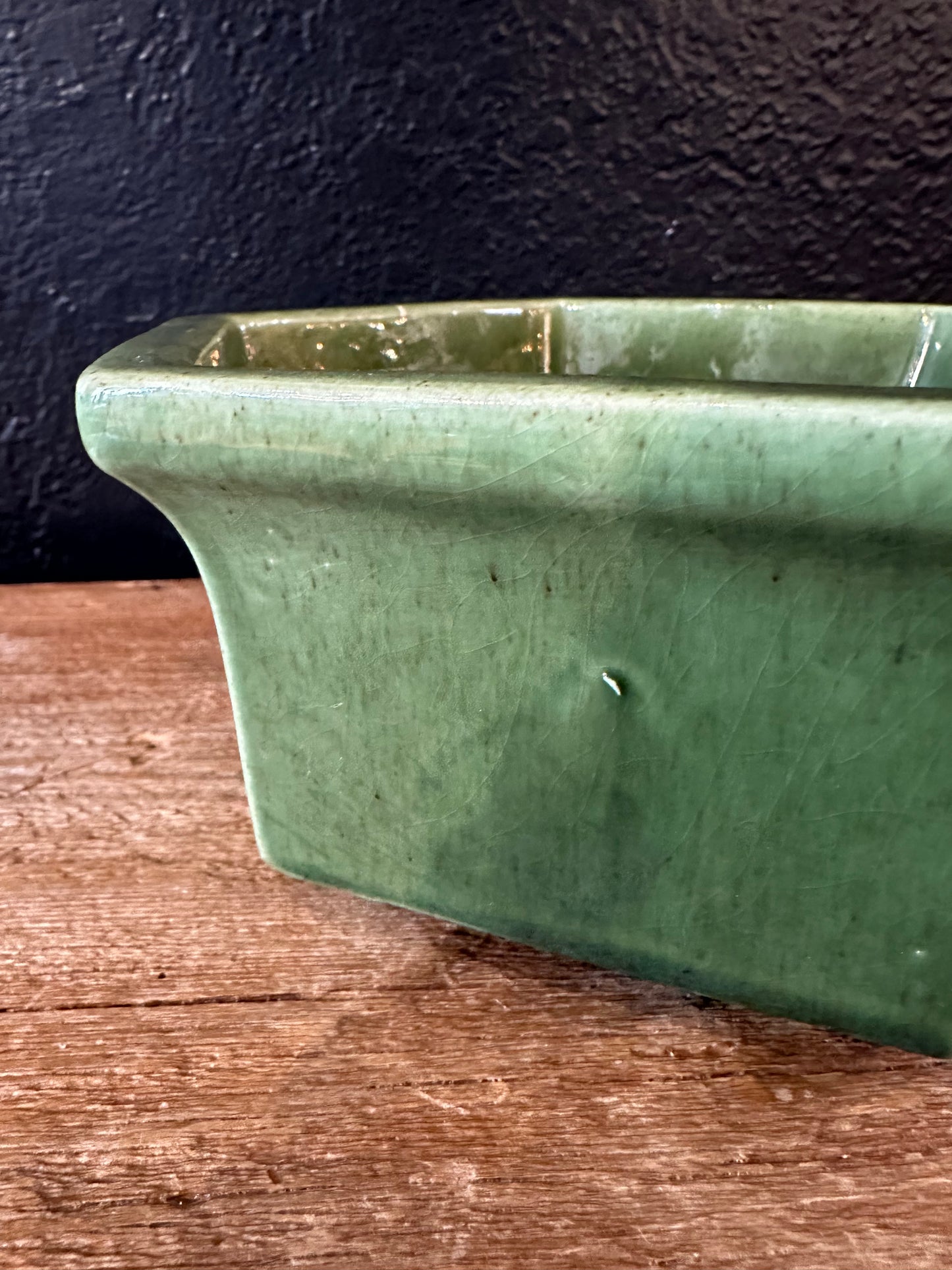 Green Hexagon Shaped Planter