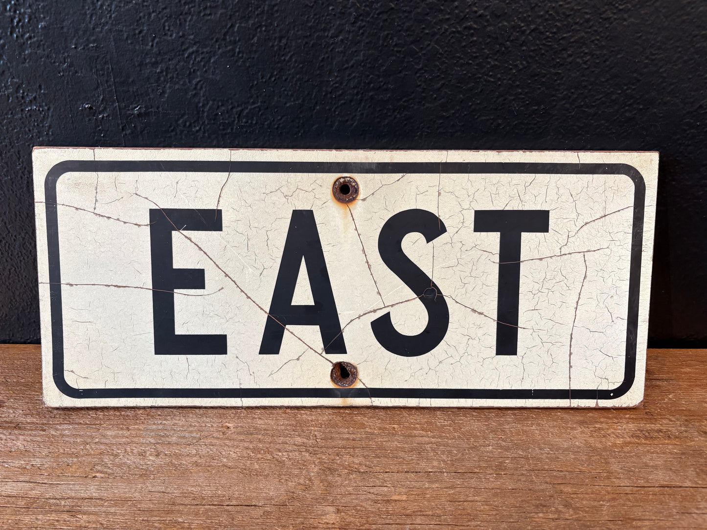 Vintage East Highway Sign