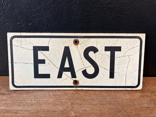 Vintage East Highway Sign