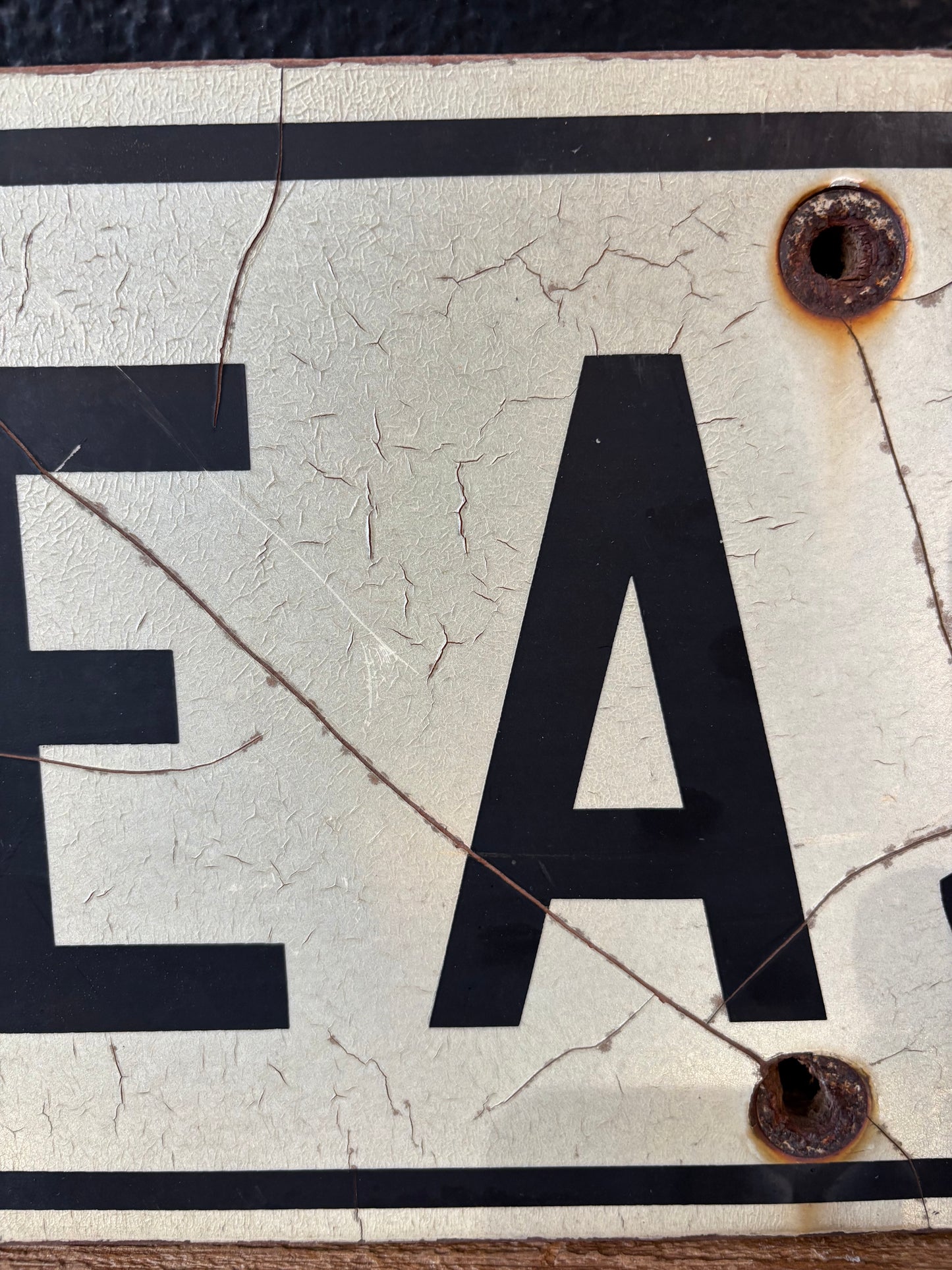Vintage East Highway Sign