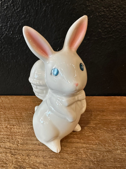 Ceramic Bunny ~ Egg In Basket