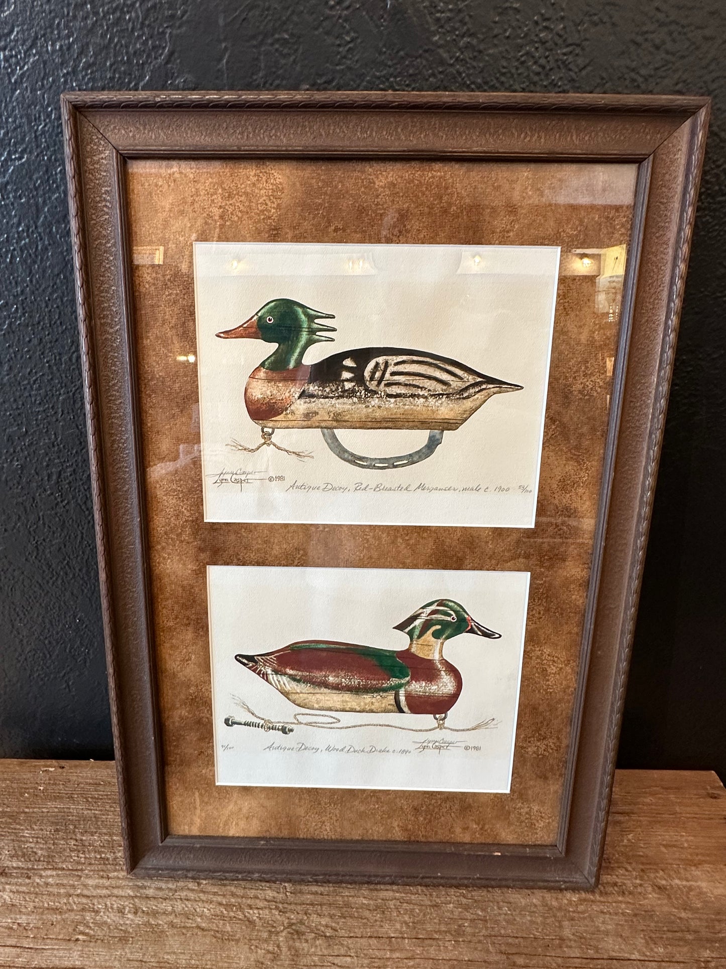 Lynn Casper Duck Decoy Print in Frame