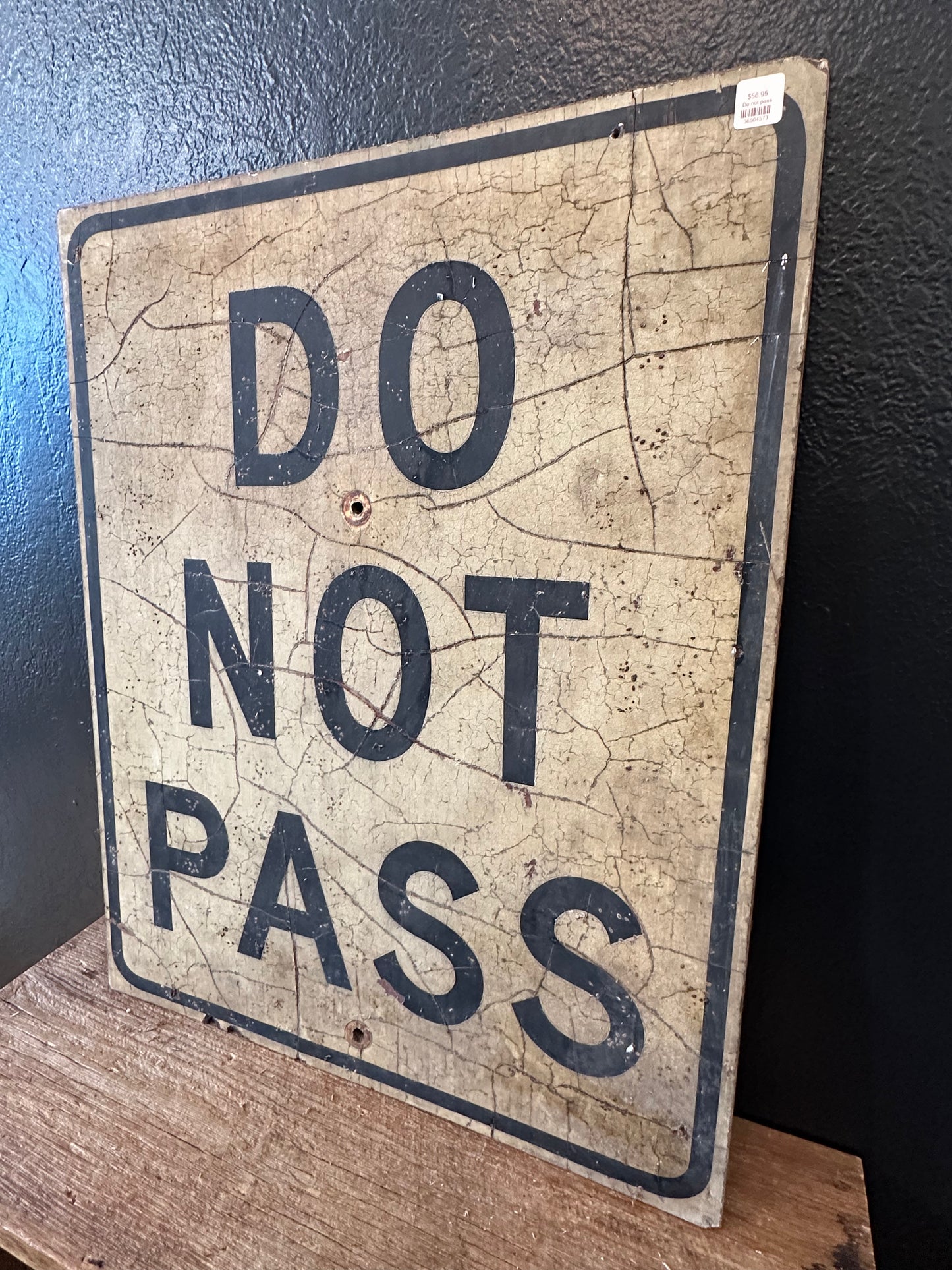 Vintage Do Not Pass Road Sign | SALE