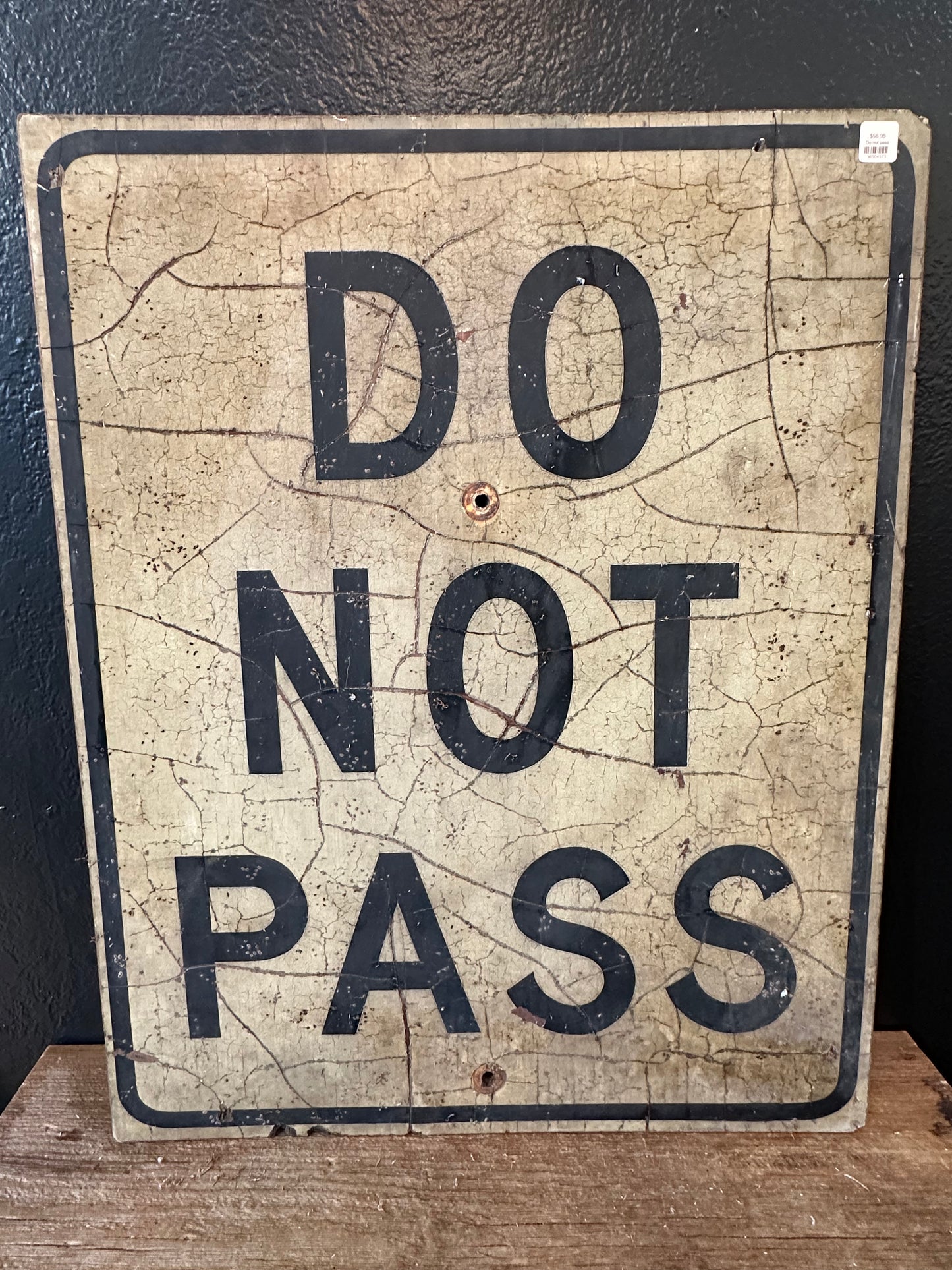 Vintage Do Not Pass Road Sign | SALE