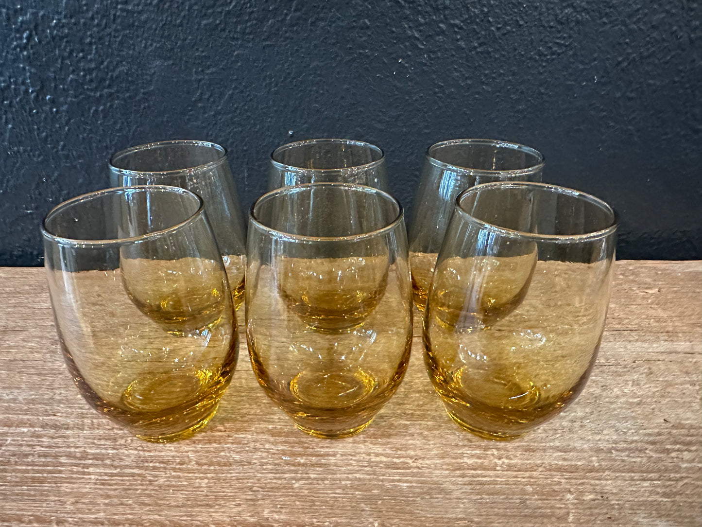 MCM Amber Juice Glasses | Set of 6