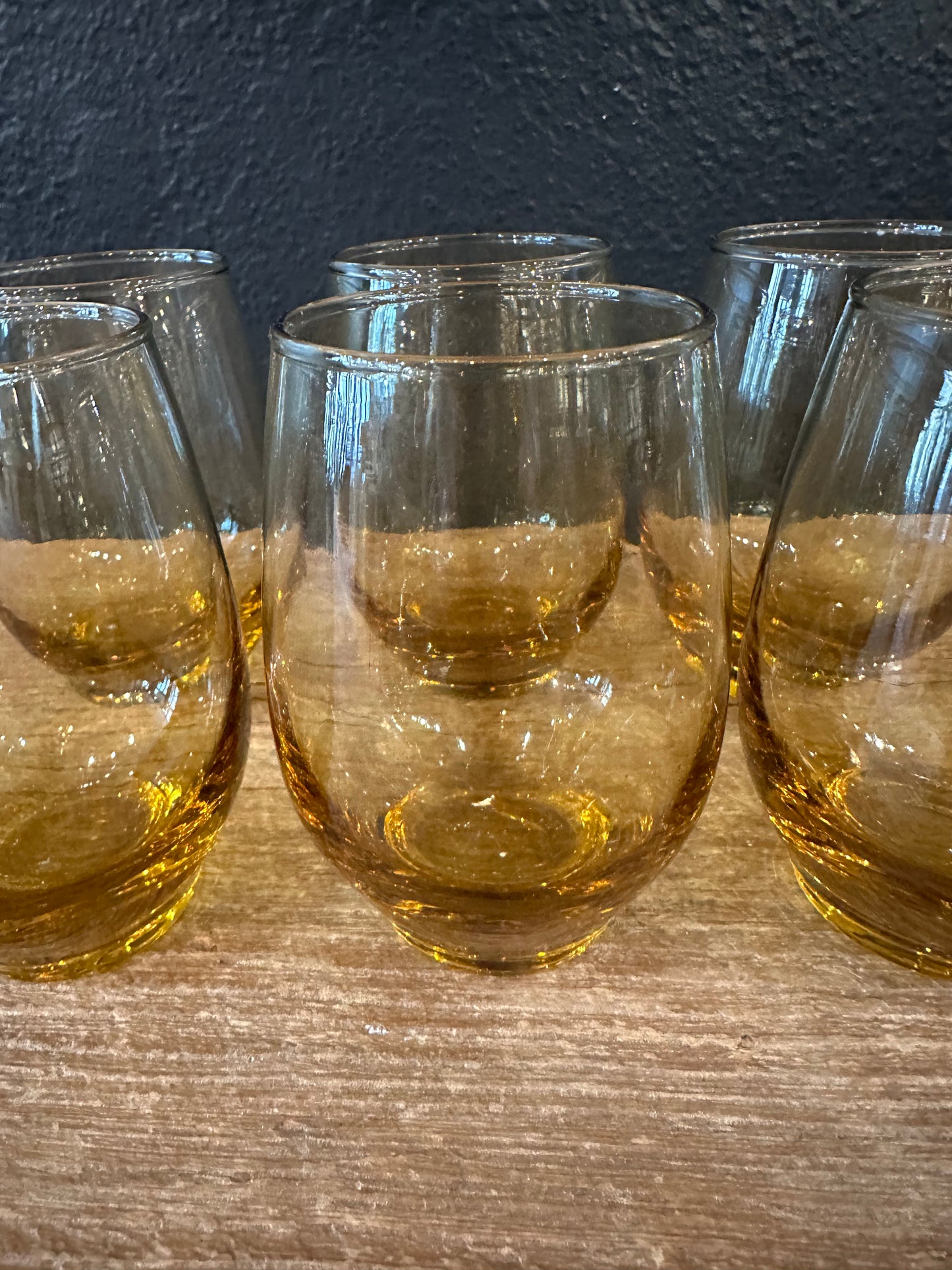 MCM Amber Juice Glasses | Set of 6