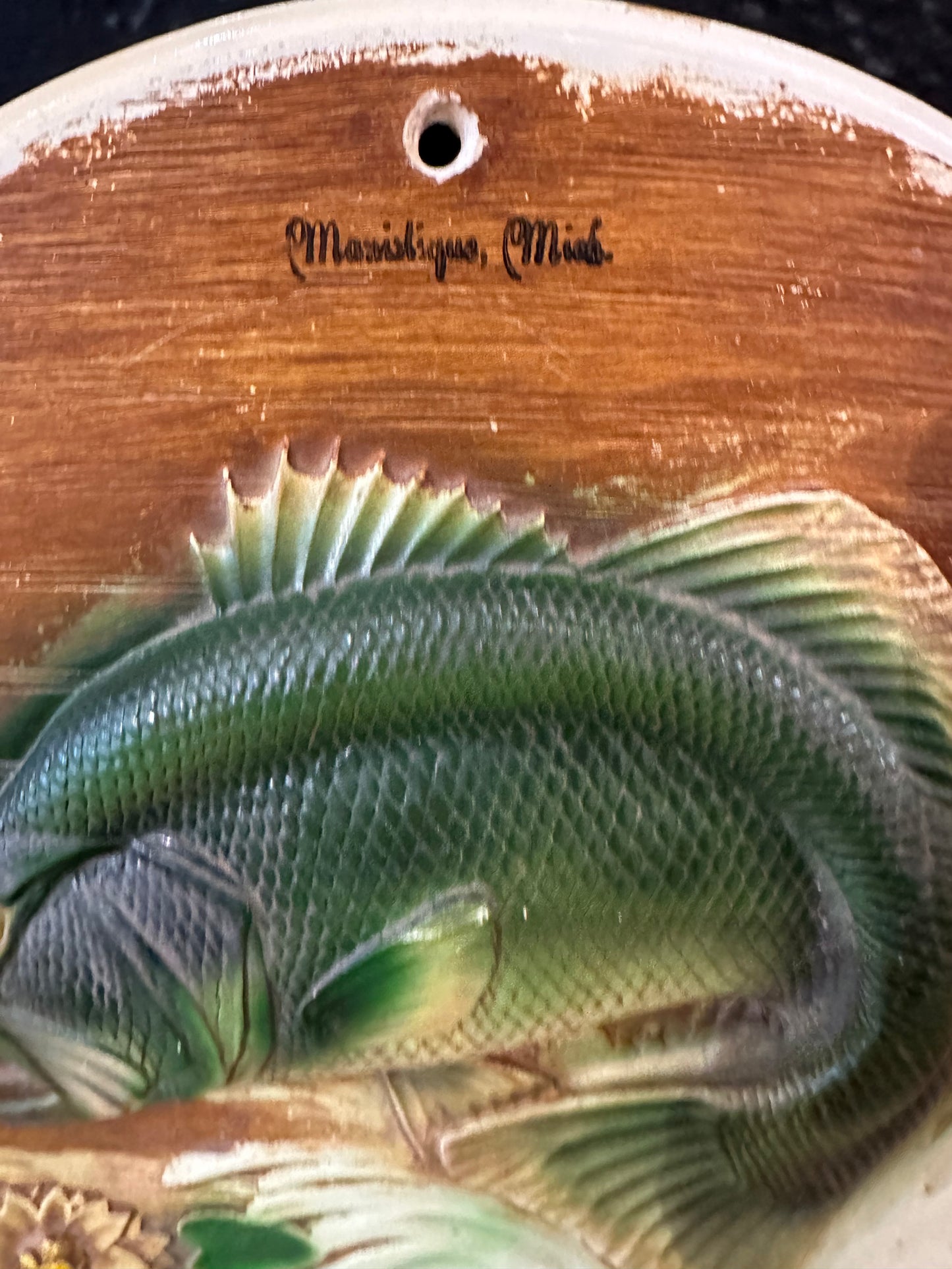 Manistique Michigan Fish Wall Plaque