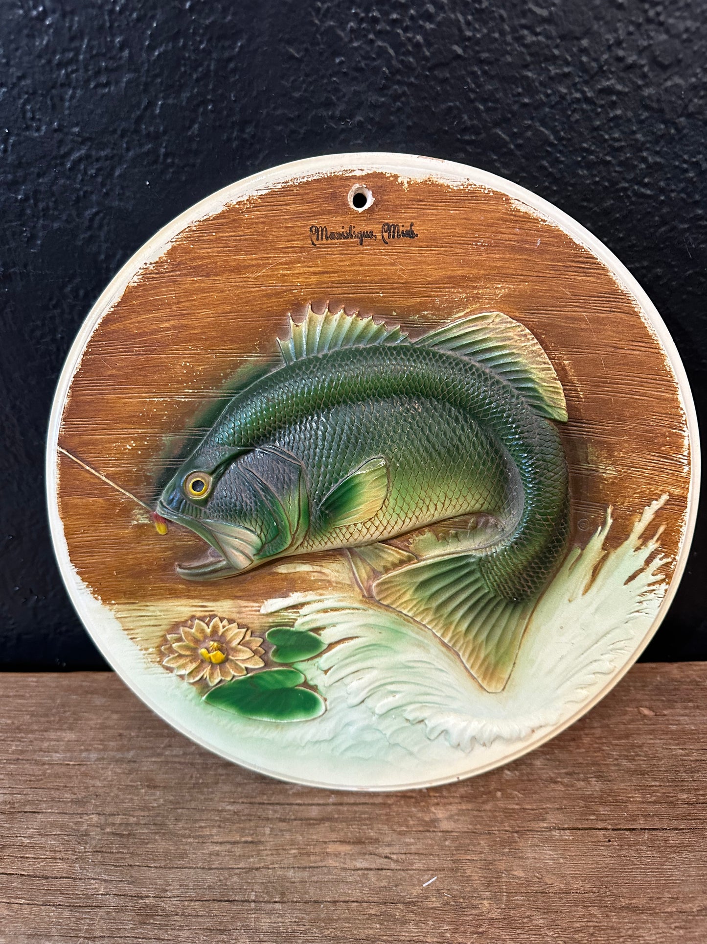 Manistique Michigan Fish Wall Plaque