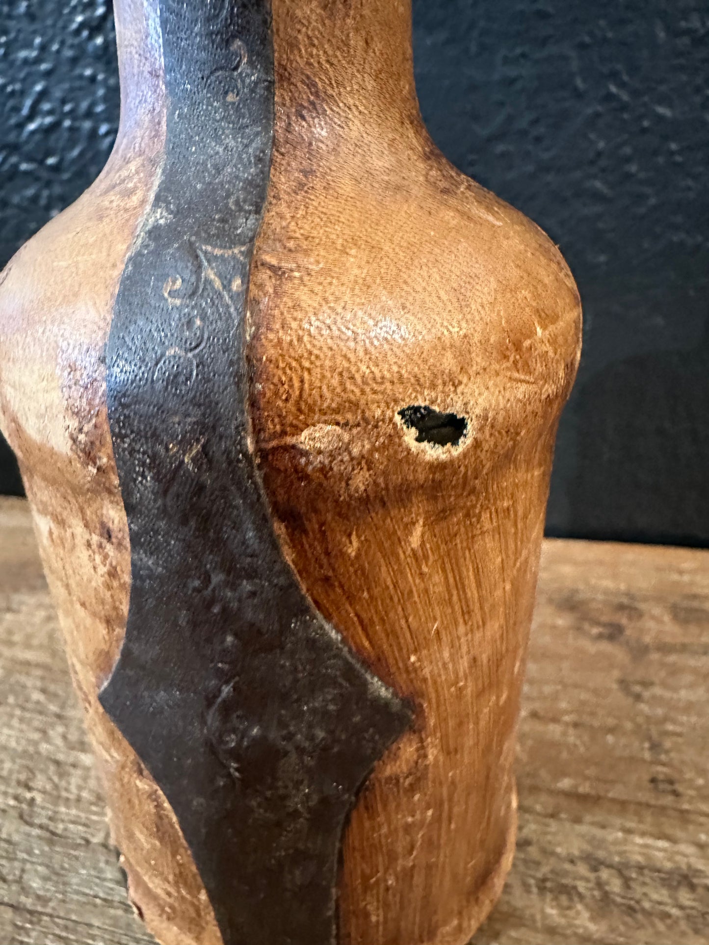 Vintage Italian Leather Wrapped Bottle