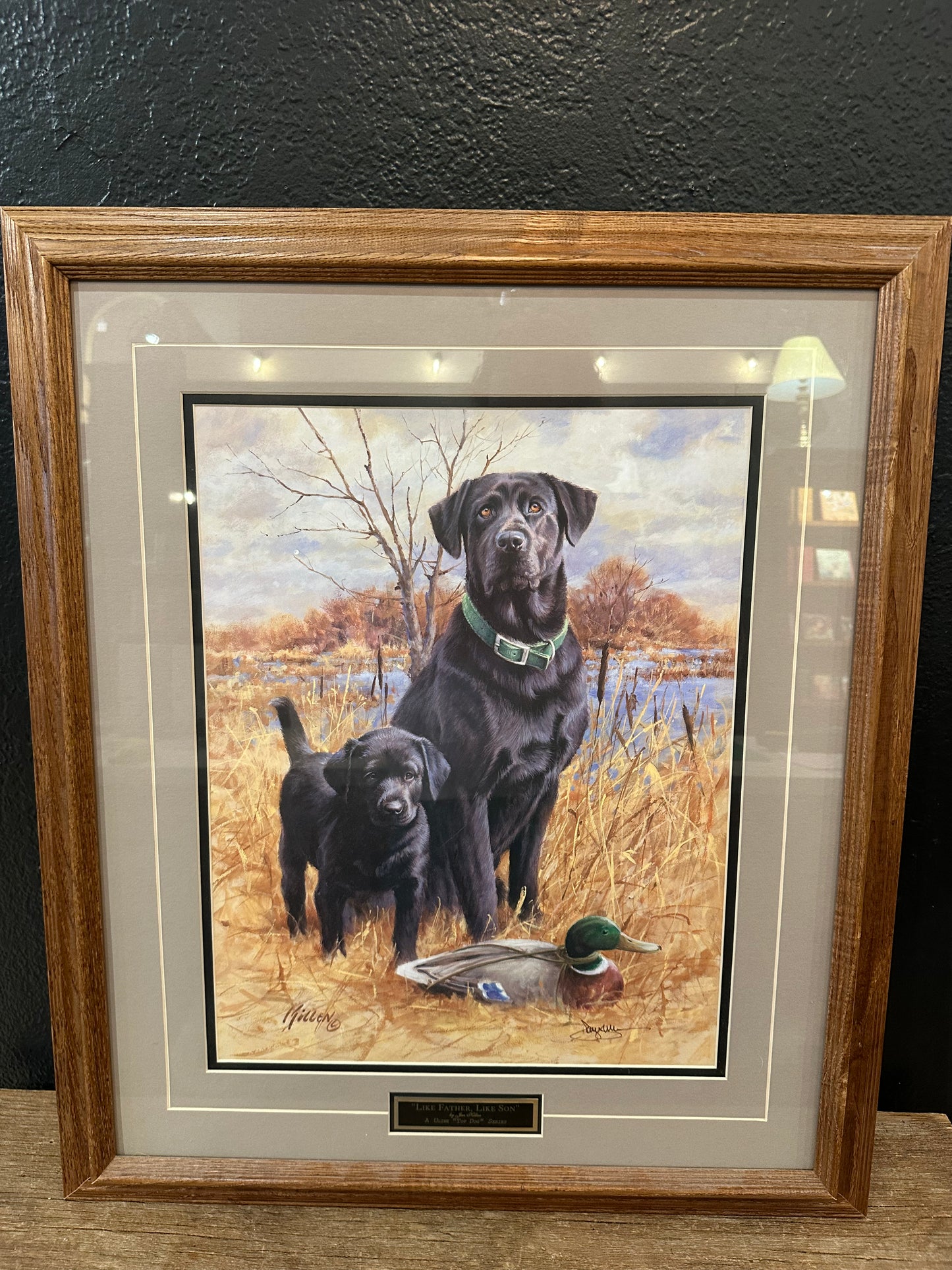 “Like Father Like Son” Framed Signed Print