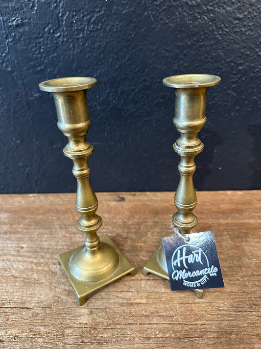 Pair Of Brass Candlesticks