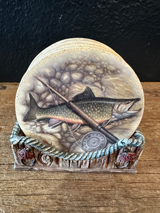 Fly Fishing Themed Coasters