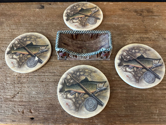 Fly Fishing Themed Coasters