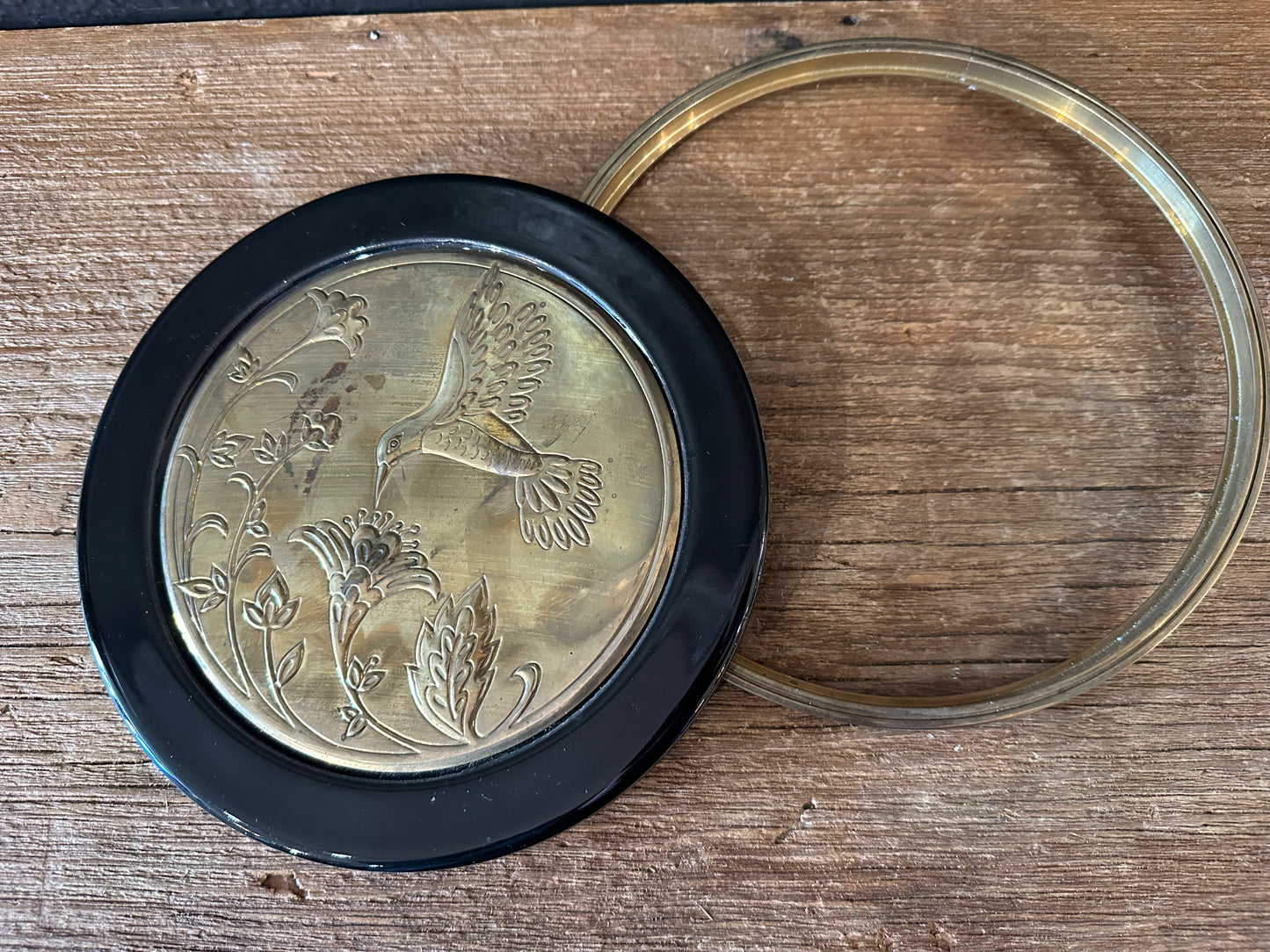 Vintage Hummingbird Trivet/Plaque