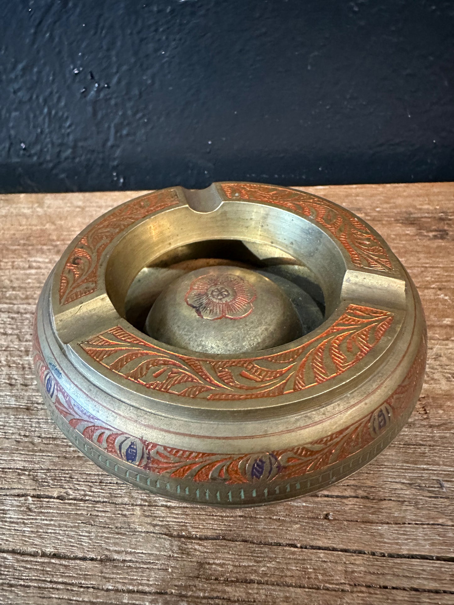 Vintage Brass Ashtray