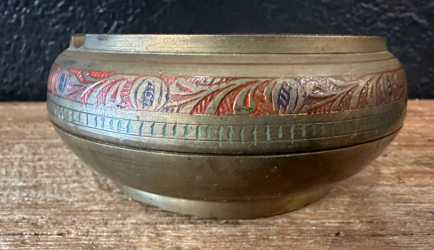 Vintage Brass Ashtray