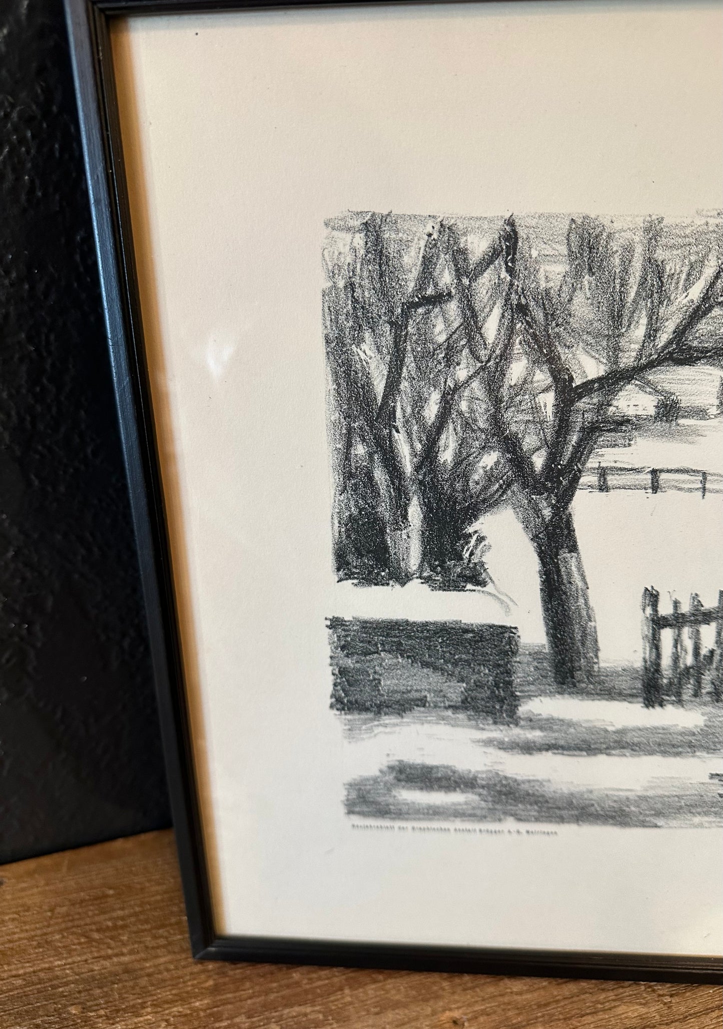 Original Lithograph Country Scene by Von Arnold Brugger