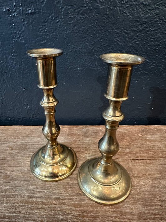 Pair Of Brass Candlesticks