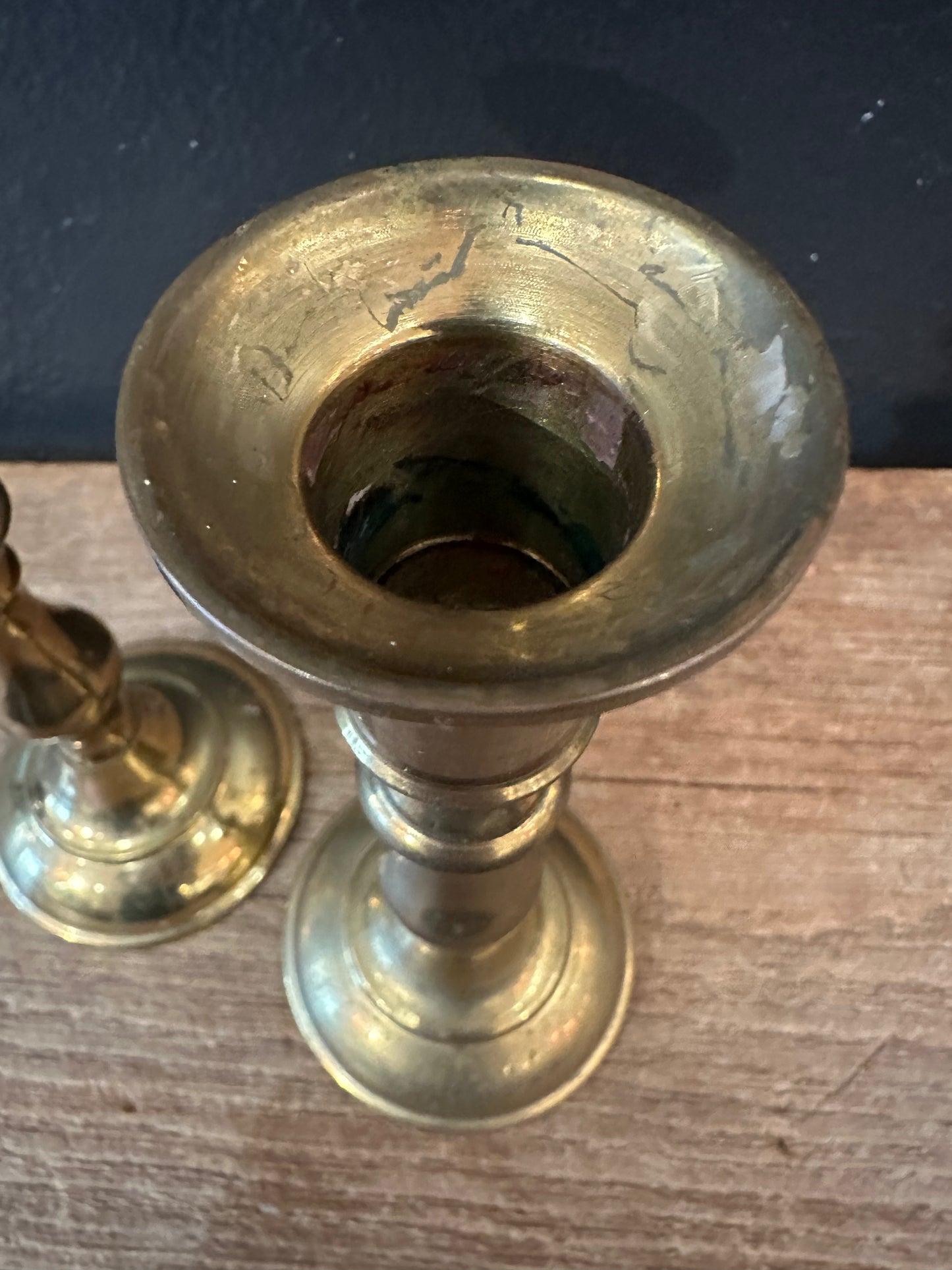 Pair Of Brass Candlesticks