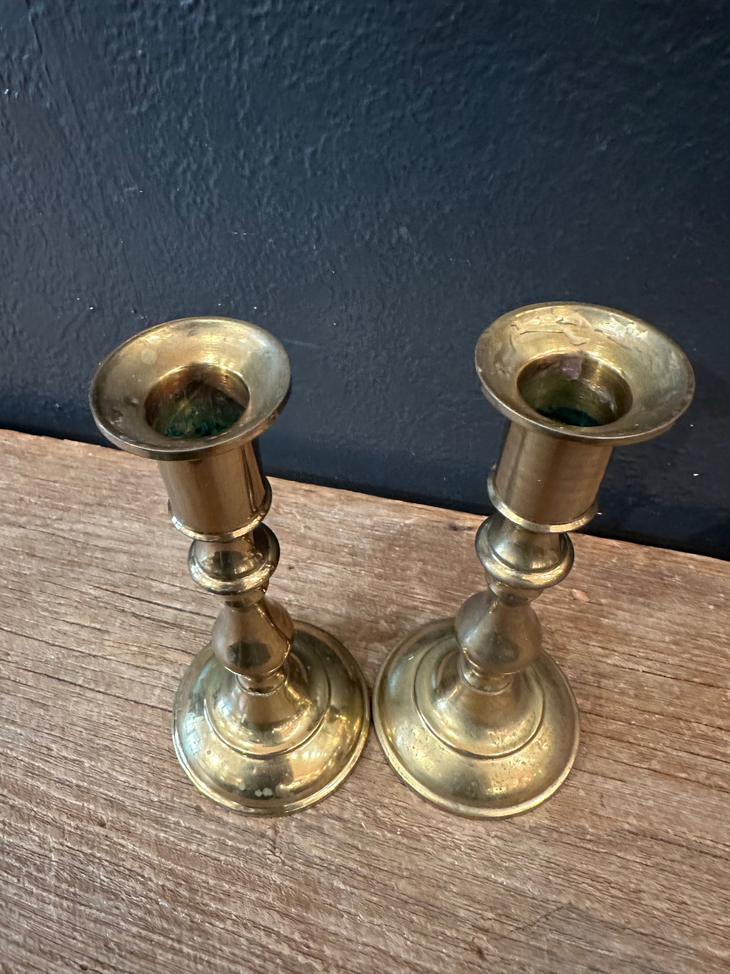 Pair Of Brass Candlesticks