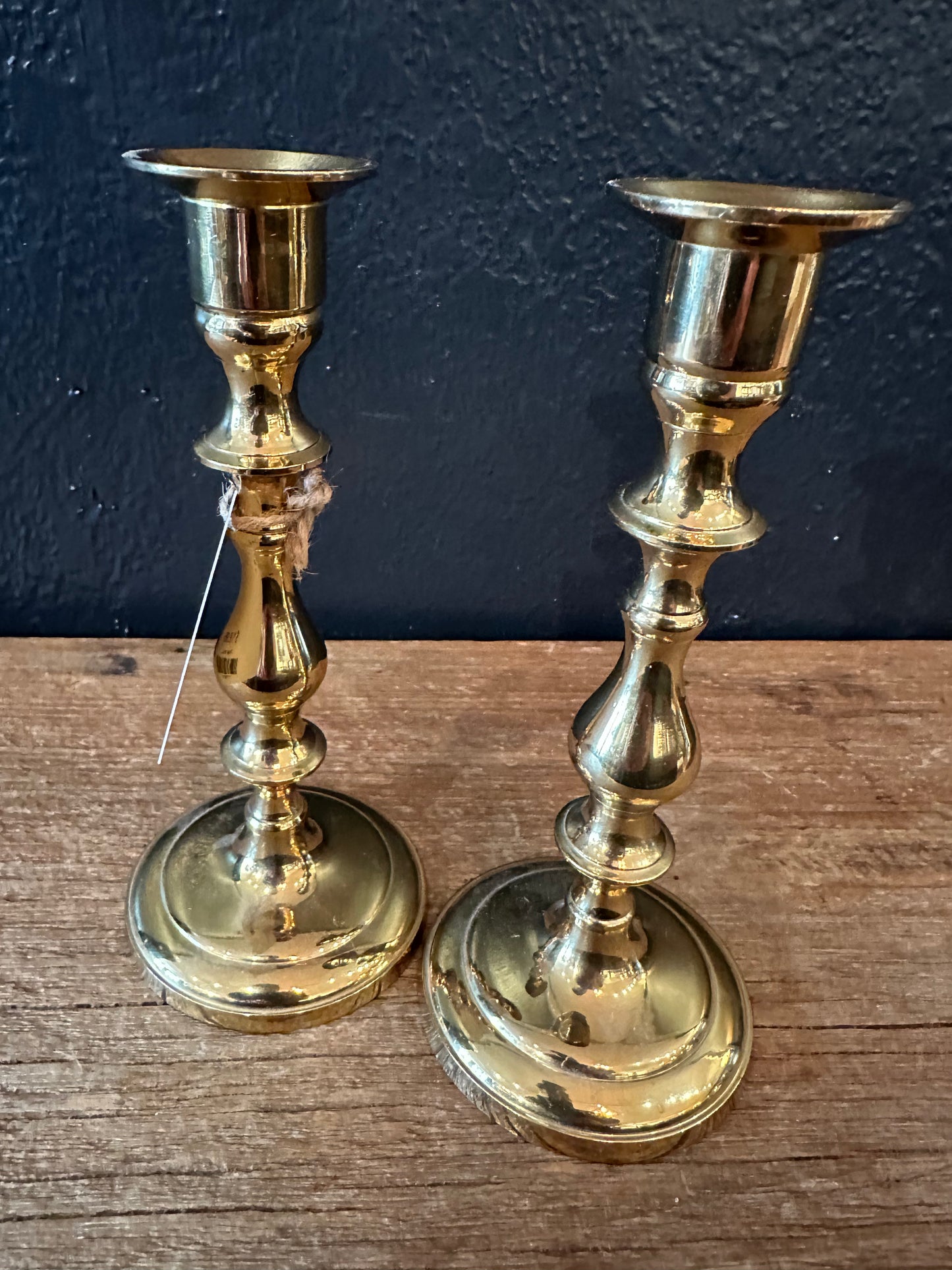 Pair Of Brass Candlesticks