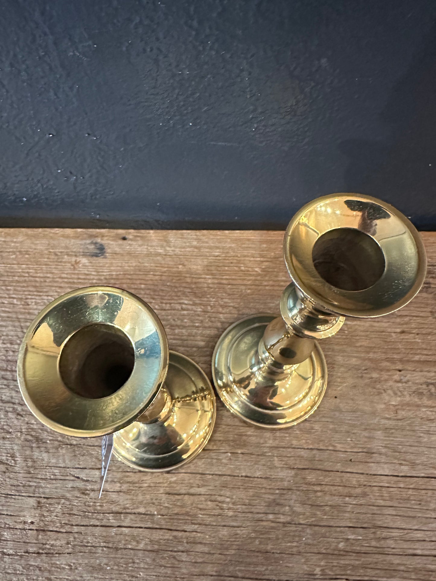Pair Of Brass Candlesticks