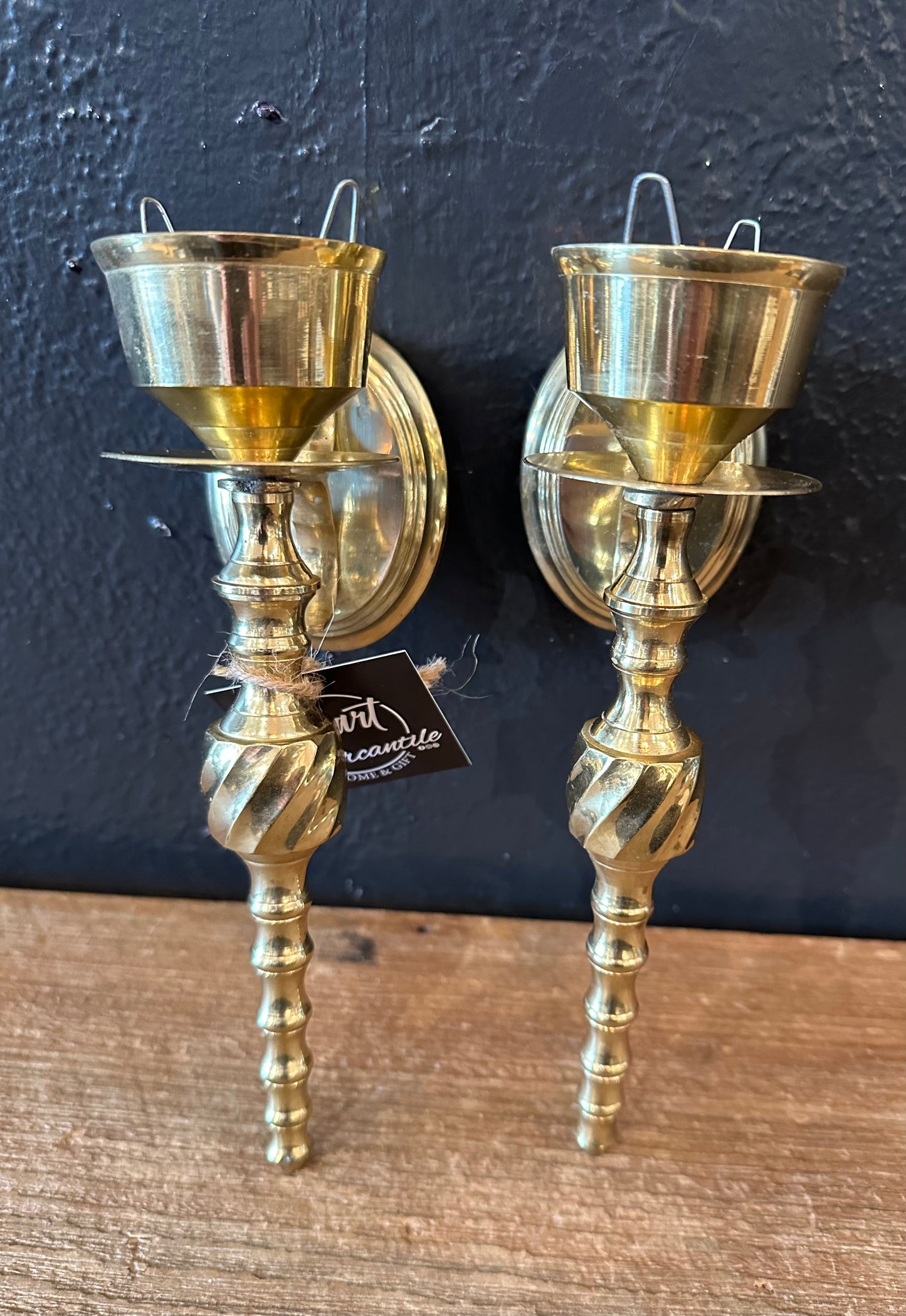 Vintage Brass Wall Sconces