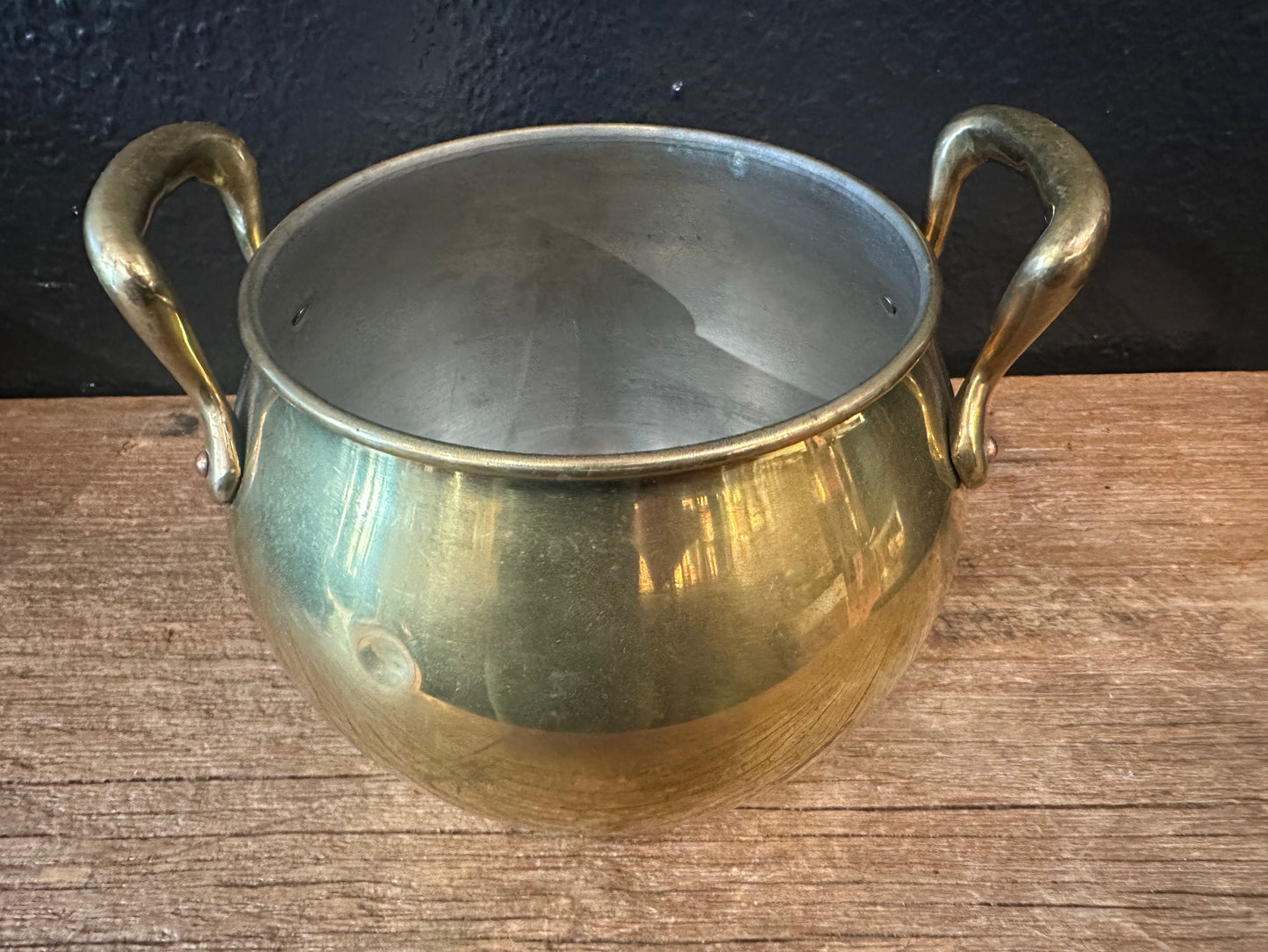 Vintage Brass Pot