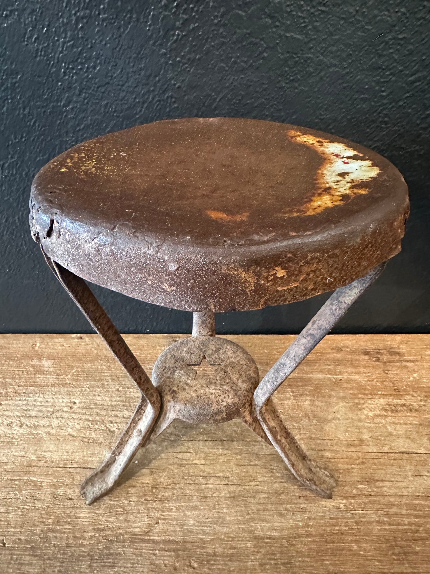 Antique Milking Stool | Star Accent