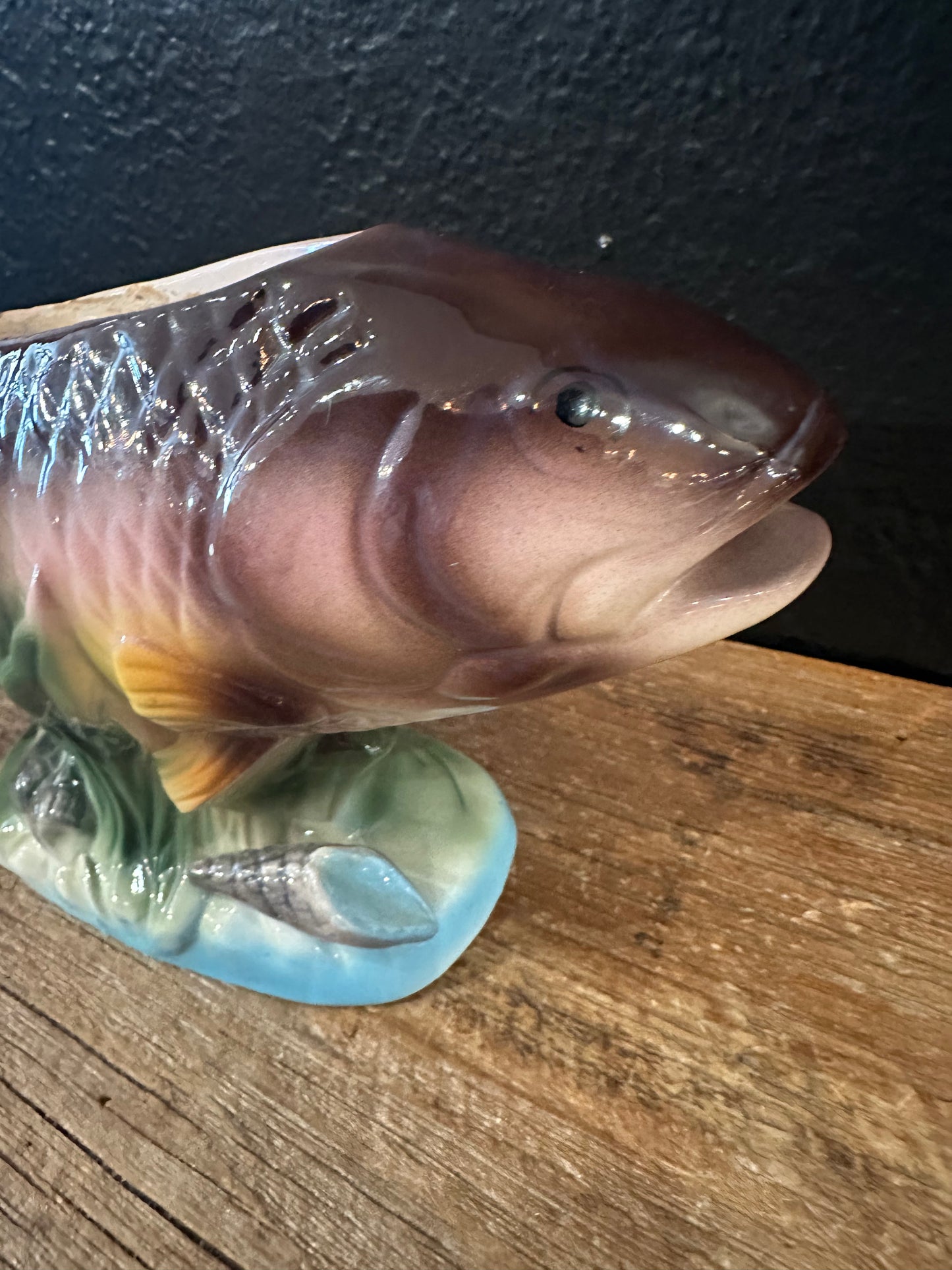 Vintage Trout Planter
