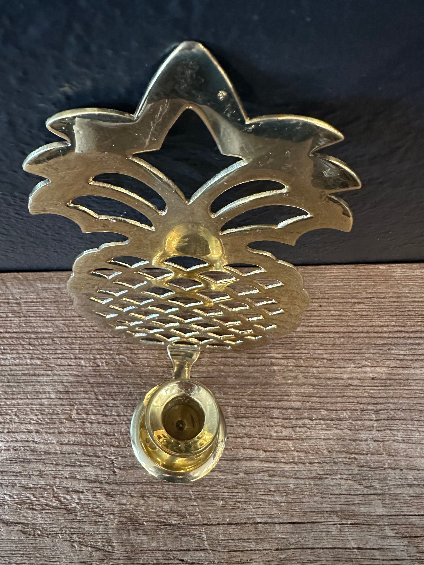Brass Pineapple Candlestick