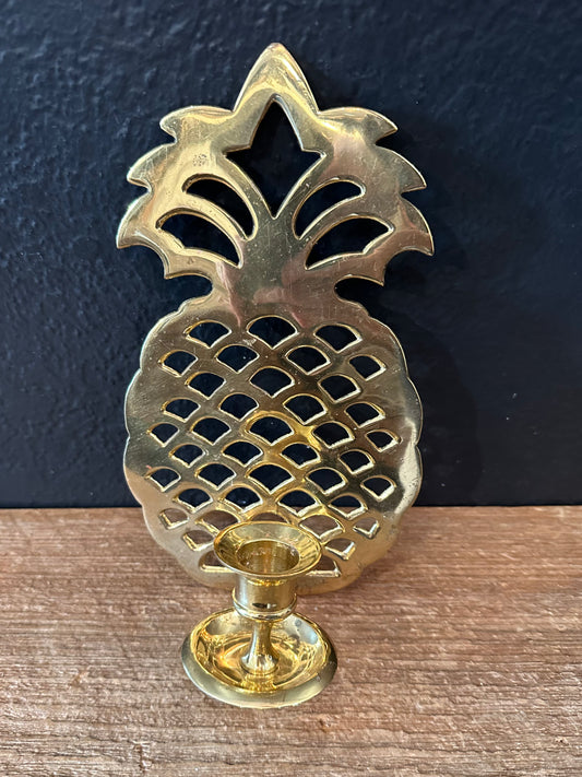 Brass Pineapple Candlestick